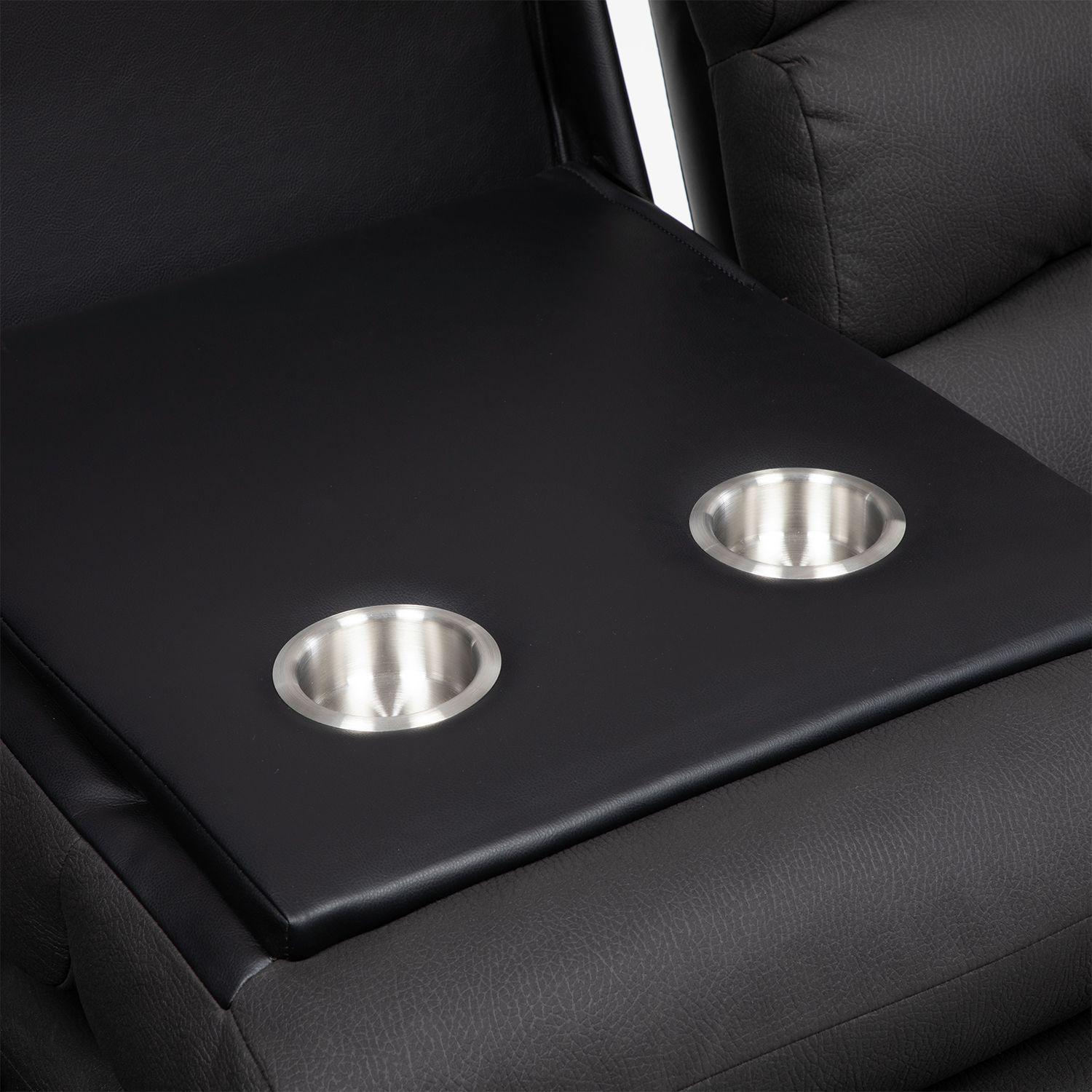  Sofá 3 Cuerpos Reclinable Moderno New Praga 8041SFF-7