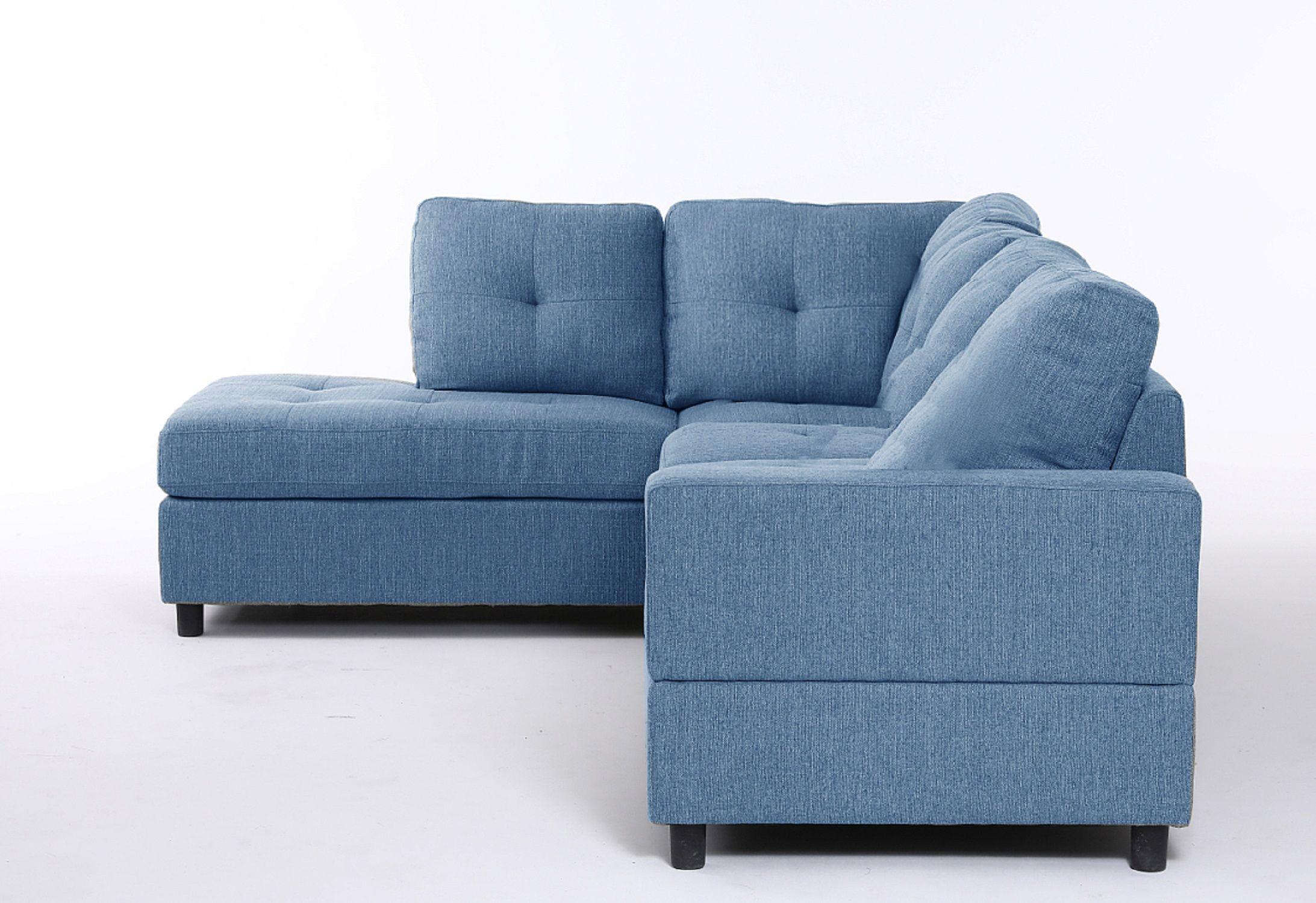 Sofa Seccional Izquierdo Lino Azul Ocean Daniels 1958SBL			-1