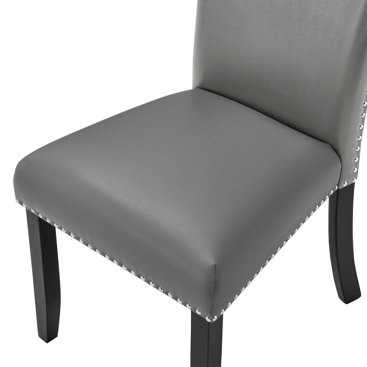 Juego de Comedor 4 sillas Moderno Moon Mármol Gris -4
