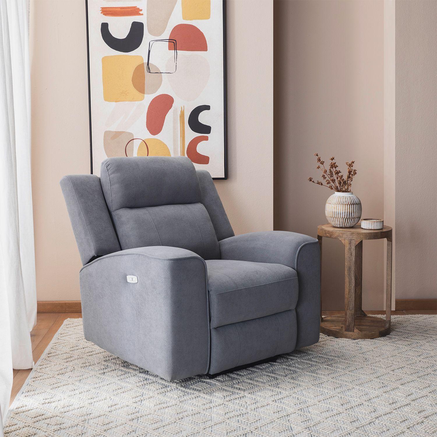 Berger Reclinable Eléctrico Moderno Gris Montana KM807CPWGR-3