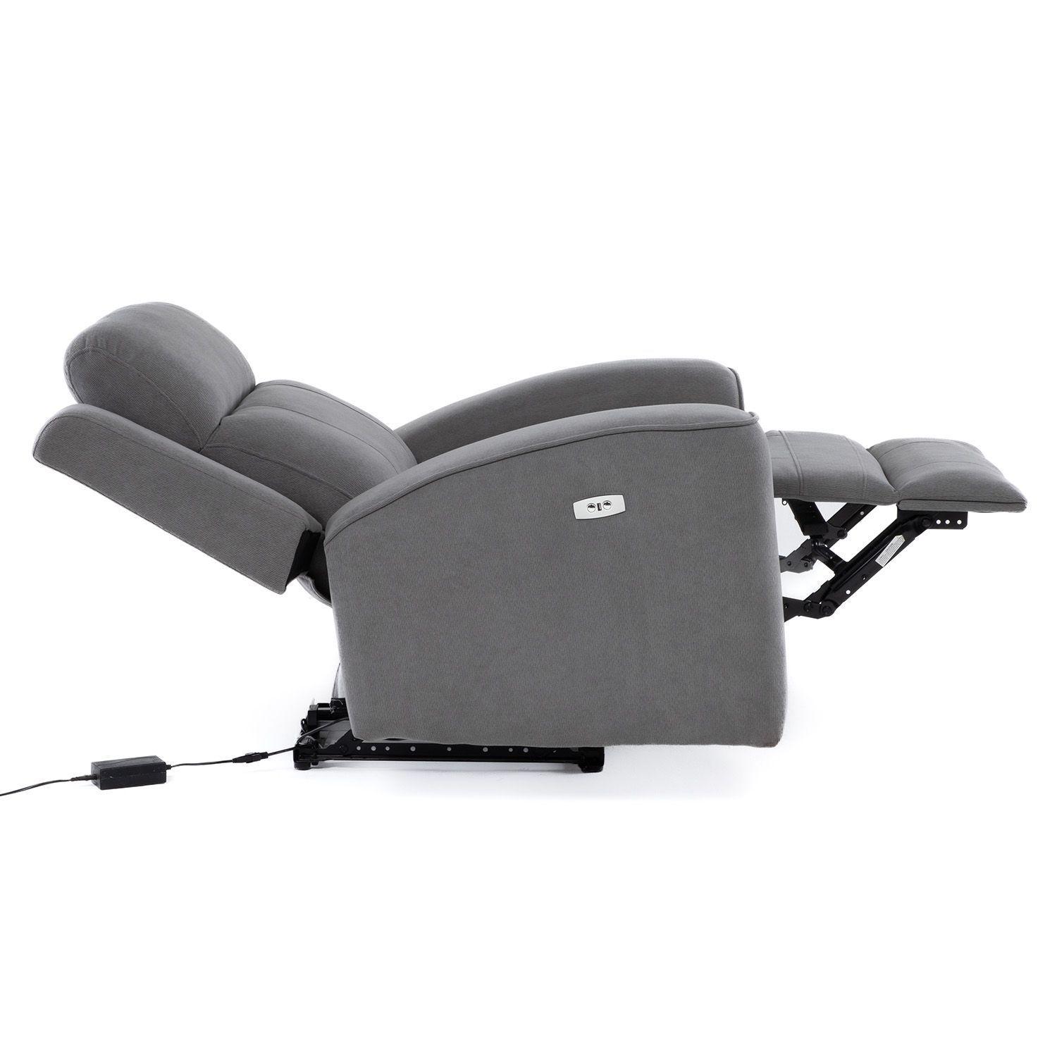 Berger Reclinable Eléctrico Moderno Gris Montana KM807CPWGR-5