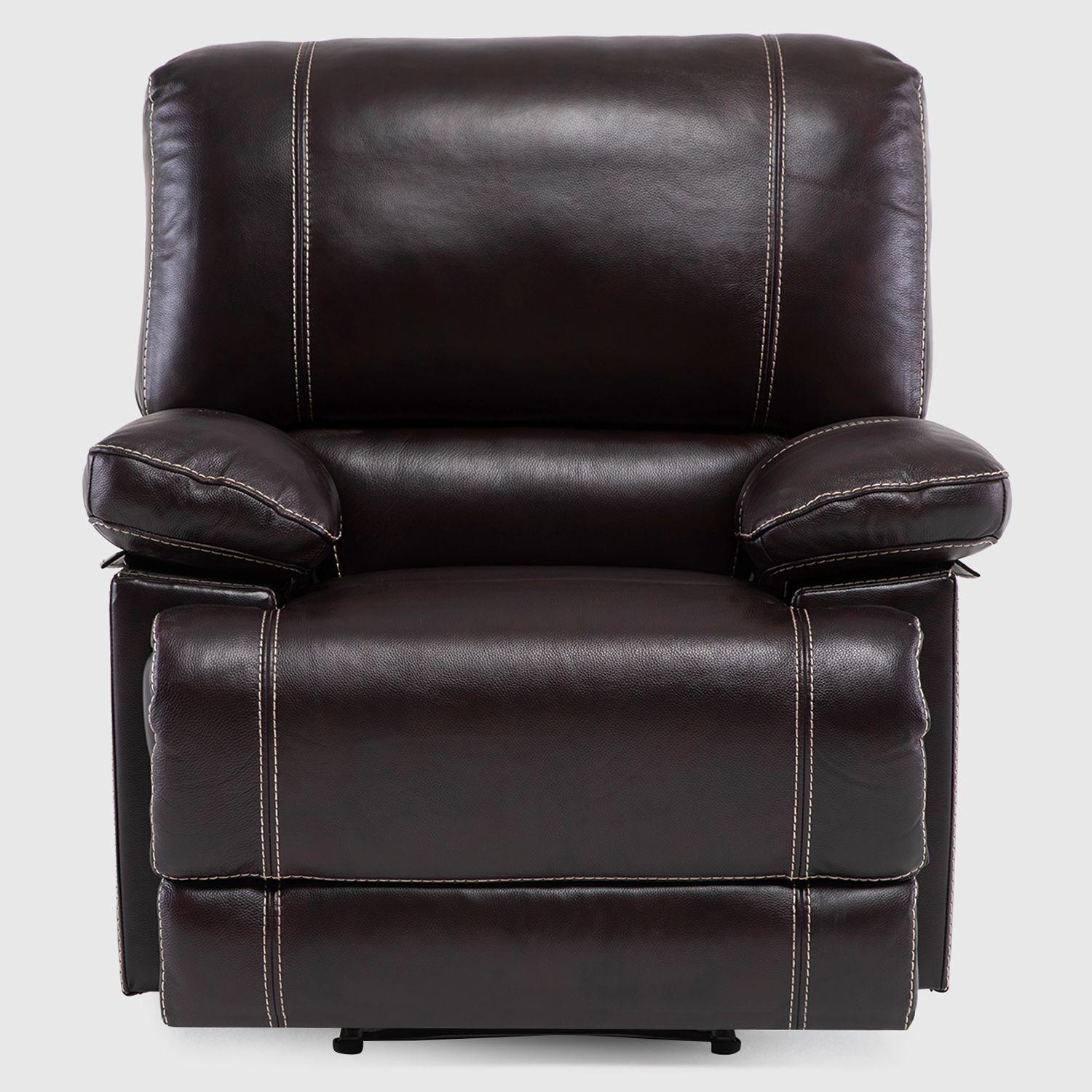 Berger Reclinable Moderno Leather Match Cuero Castle Café 98023LBR-2