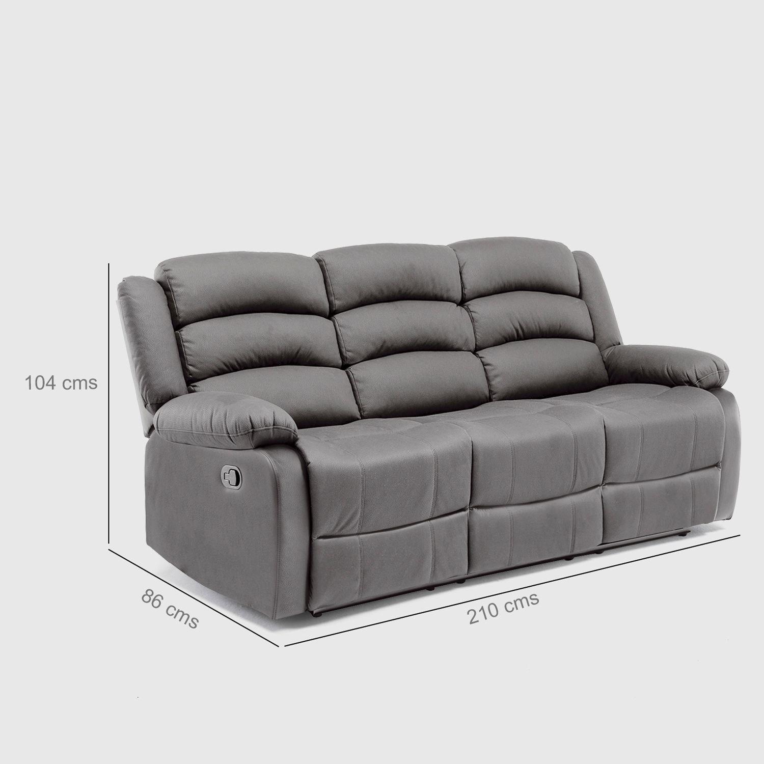 Living Reclinable 3 Cuerpos + 2 Bergers New Praga Set8041FF-2