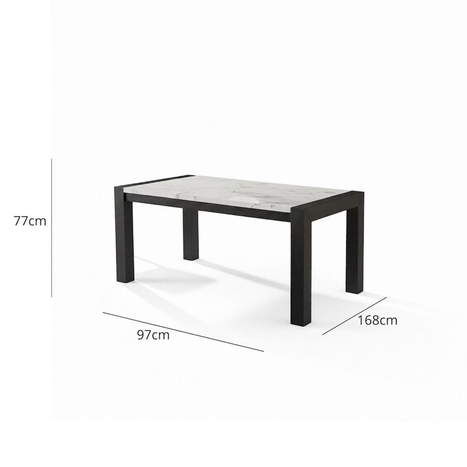Juego de Comedor 8 Sillas Moderno Belice Blanco-2