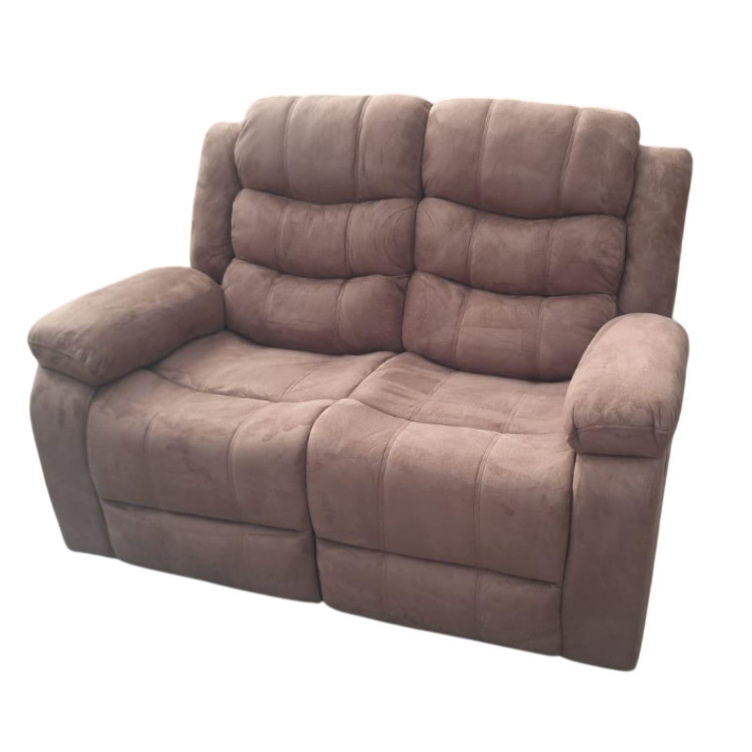 Living Reclinable Sofá 3 Cuerpos + Sofá 2 Cuerpos + Berger Café Norman SET2011LFBR-6