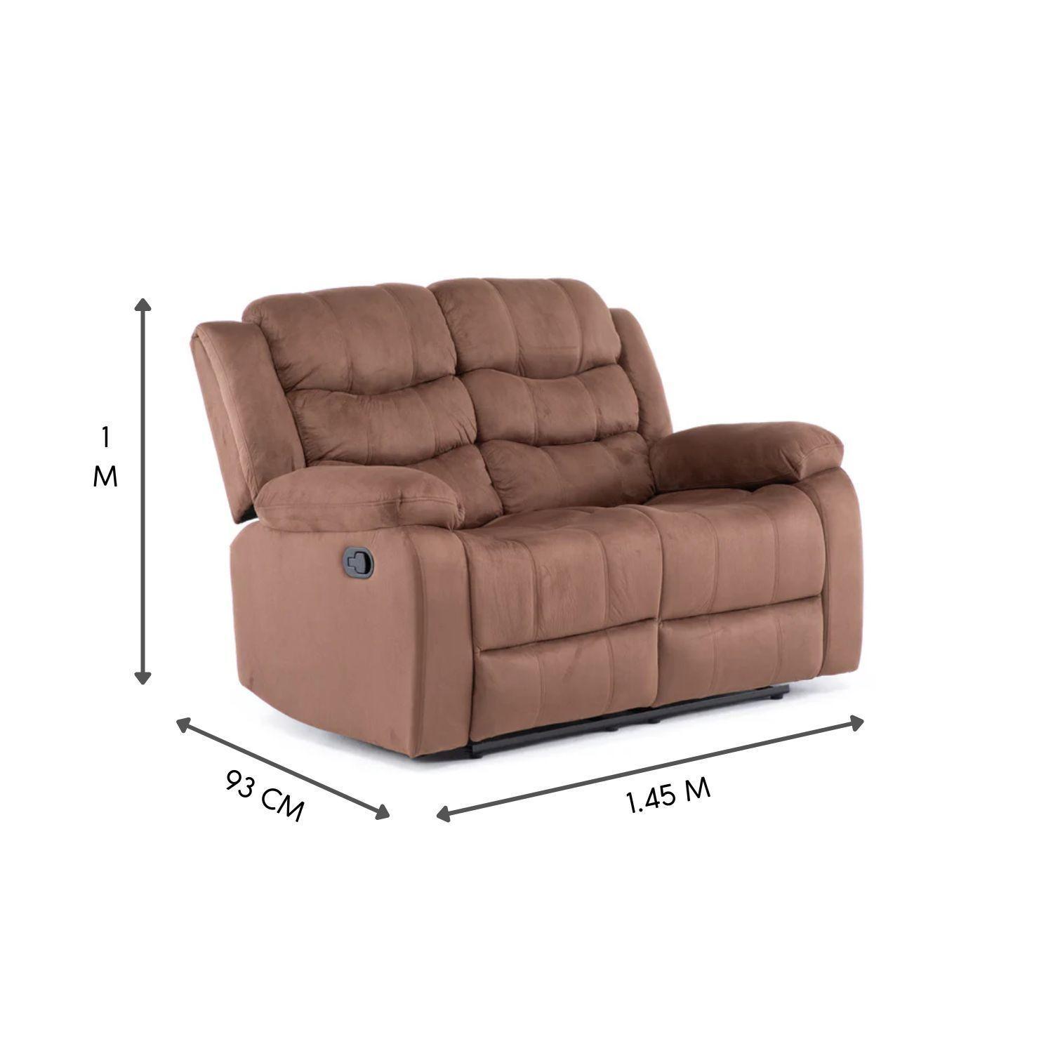 Living Reclinable Sofá 3 Cuerpos + Sofá 2 Cuerpos + Berger Norman SET2011L-7