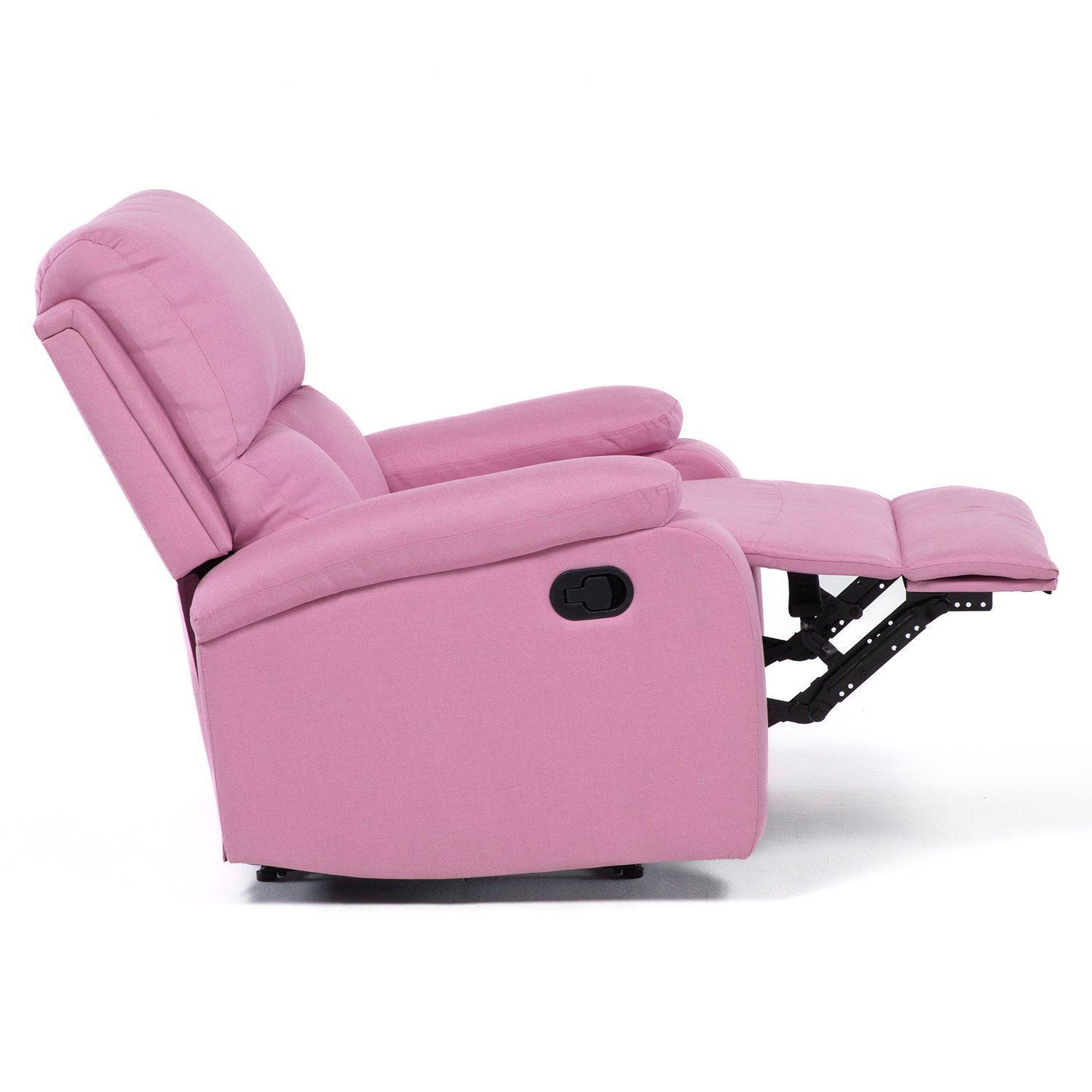  Berger Reclinable de Lino Rosa Matheus VS8070BPK-5
