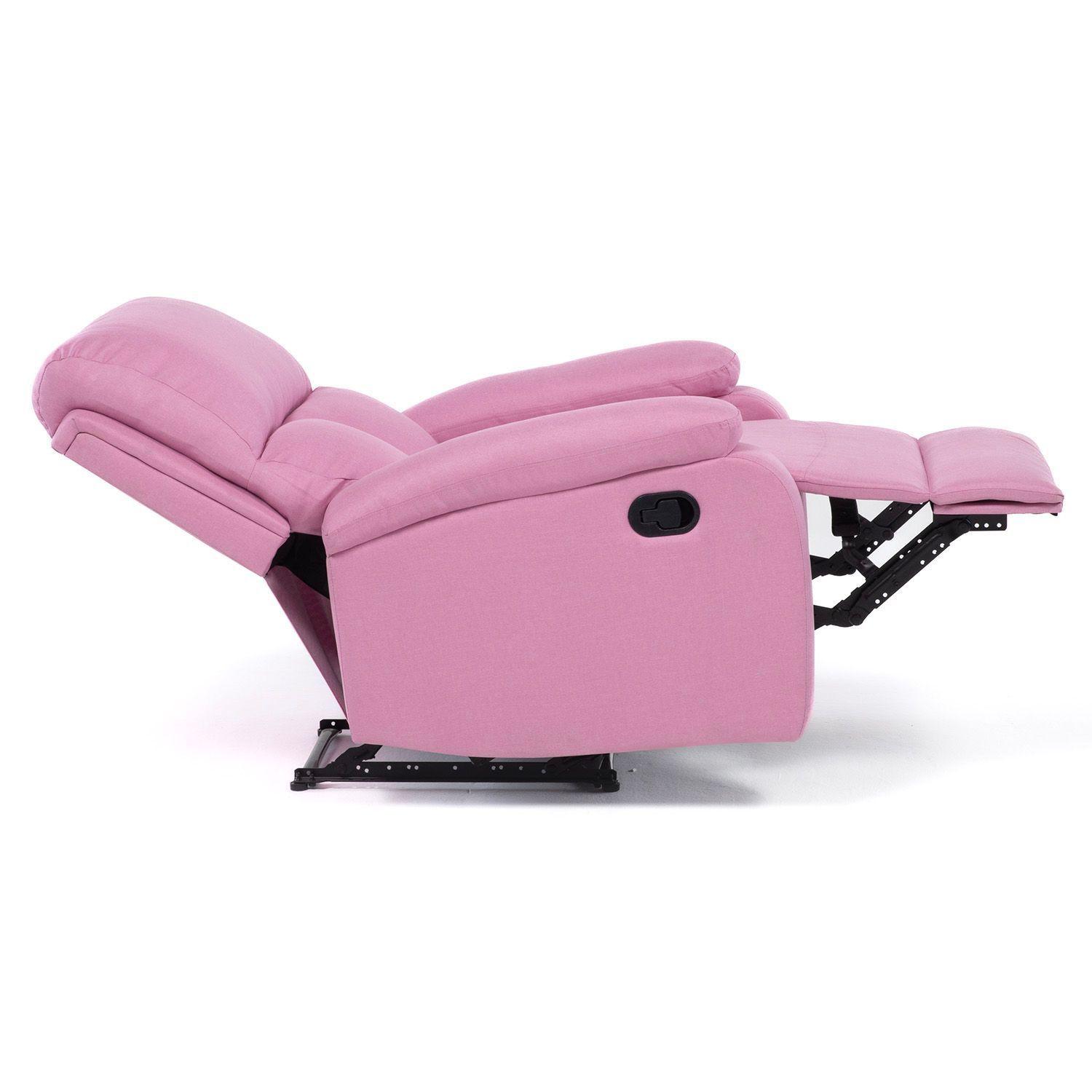  Berger Reclinable de Lino Rosa Matheus VS8070BPK-6