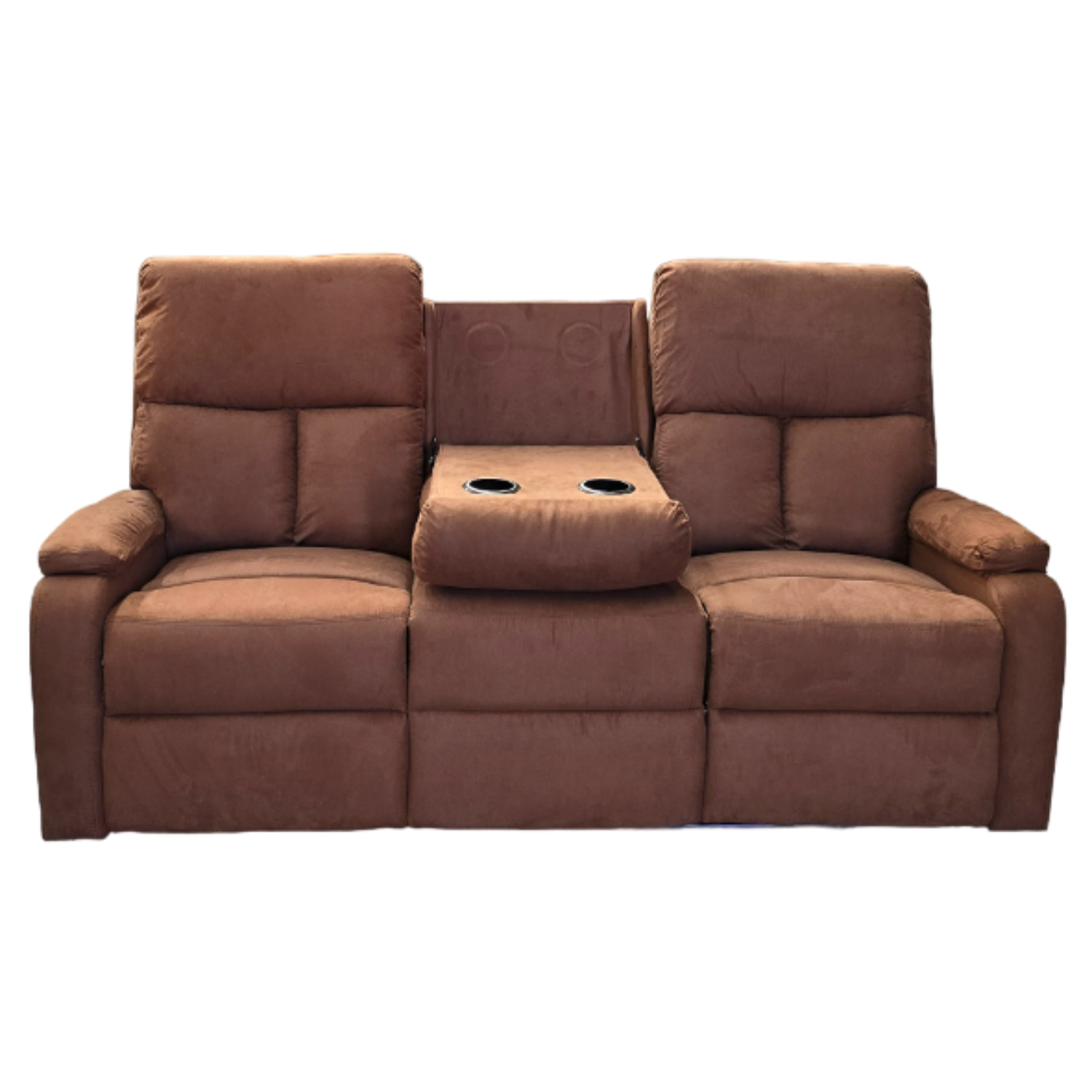 Sofá 3 Cuerpos Reclinable Moderno Matheus Café Vs8070sbr-2