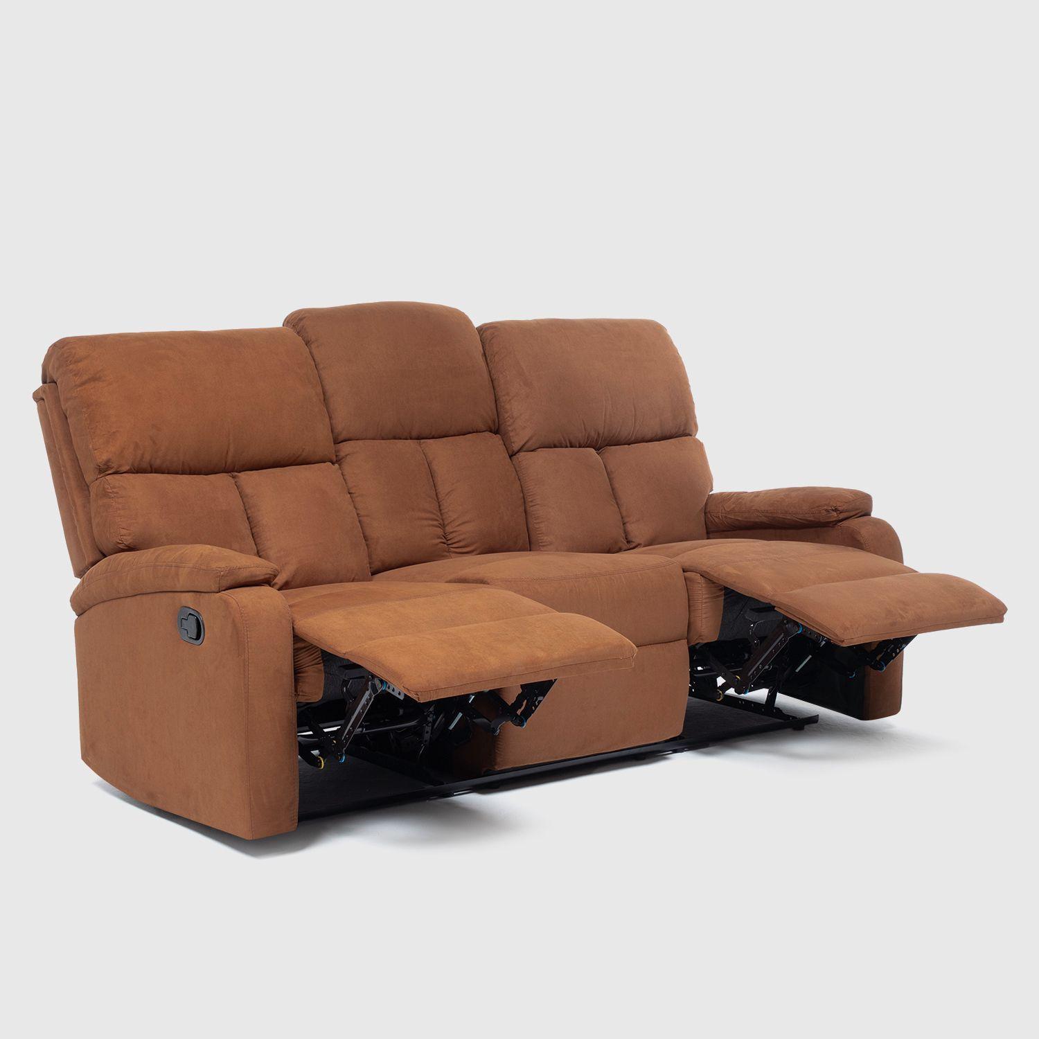 Sofá 3 Cuerpos Reclinable Moderno Matheus Café Vs8070sbr-6