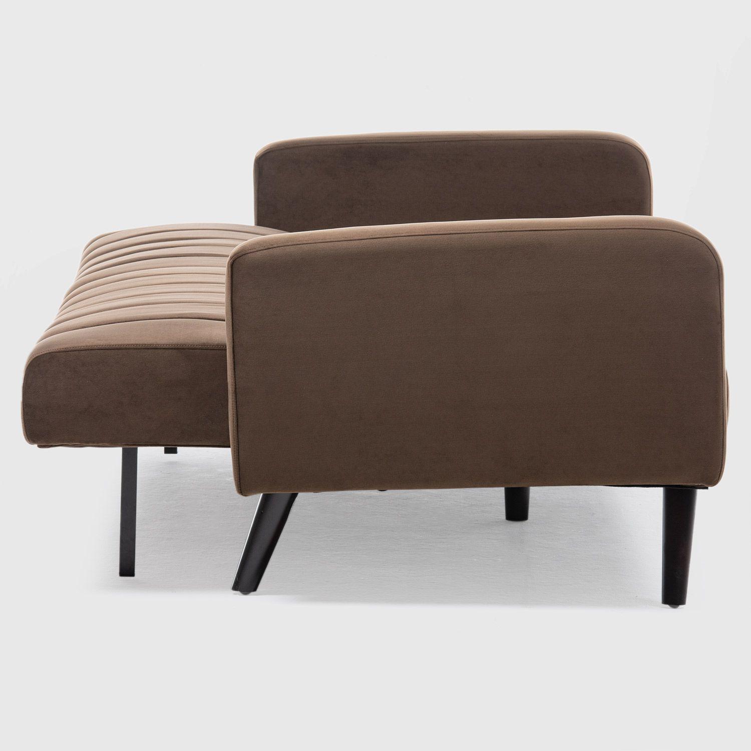 Sofá Futón 3 Cuerpos Clásico Cambridge Café EG2021BR-6