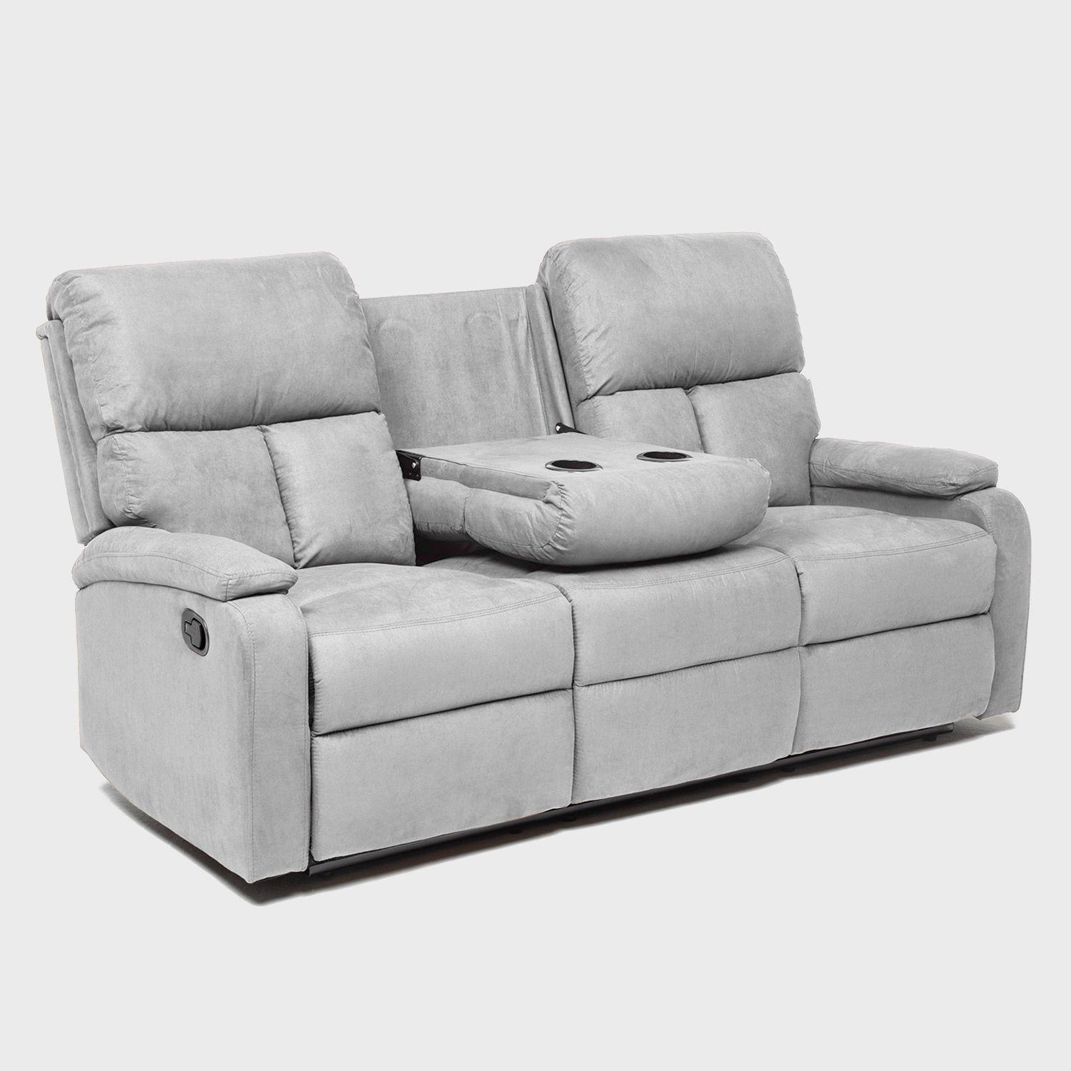  Sofá 3 Cuerpos Reclinable Moderno Matheus VS8070S-3