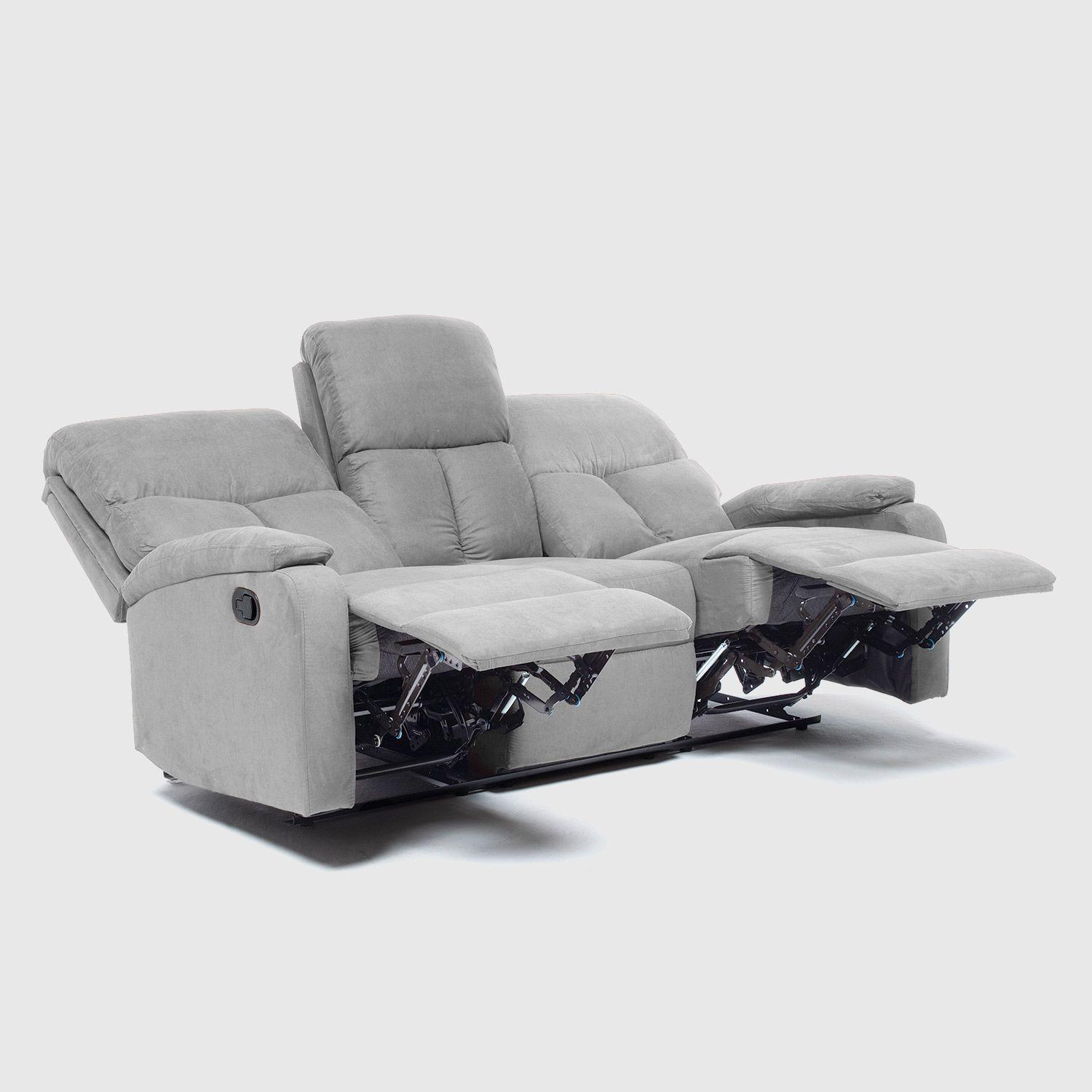  Sofá 3 Cuerpos Reclinable Moderno Matheus VS8070S-4