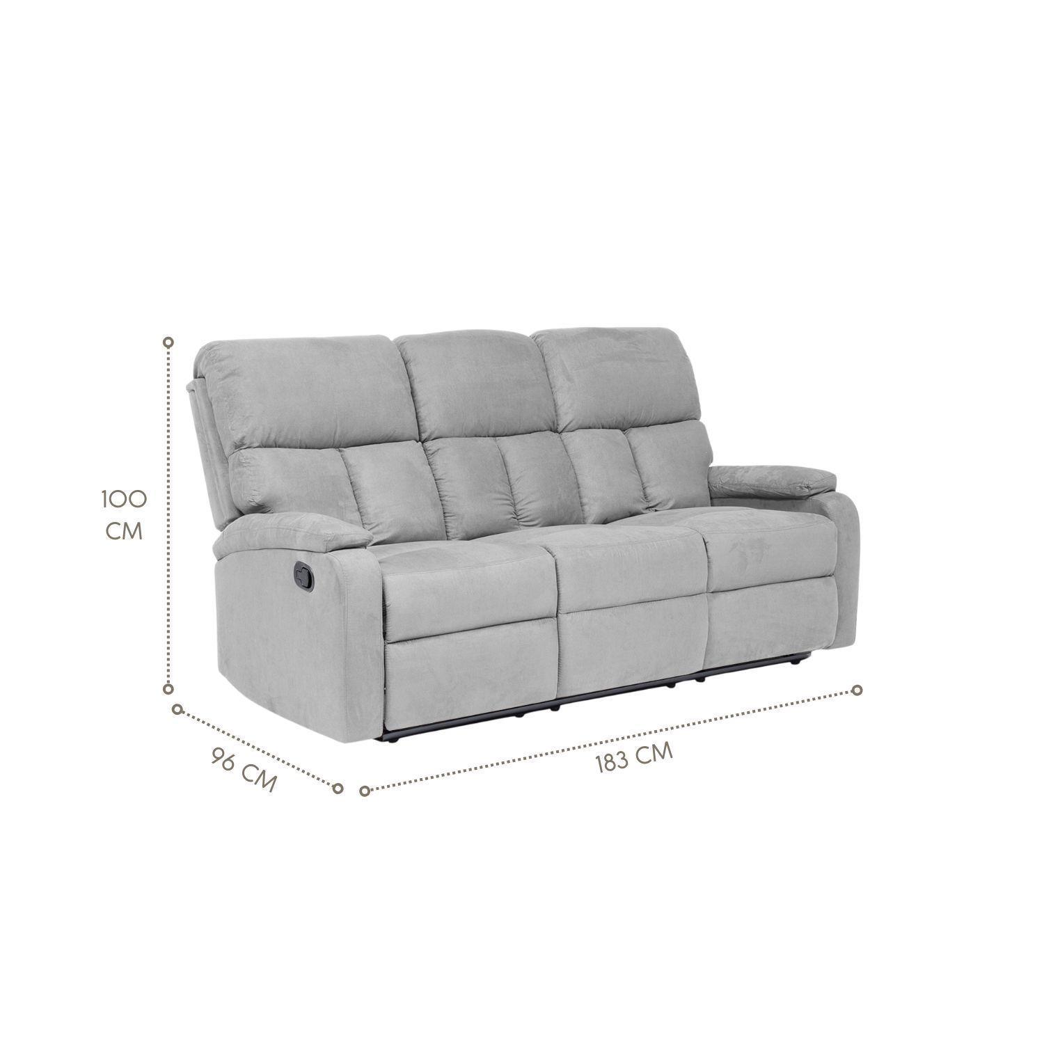  Sofá 3 Cuerpos Reclinable Moderno Matheus VS8070S-7