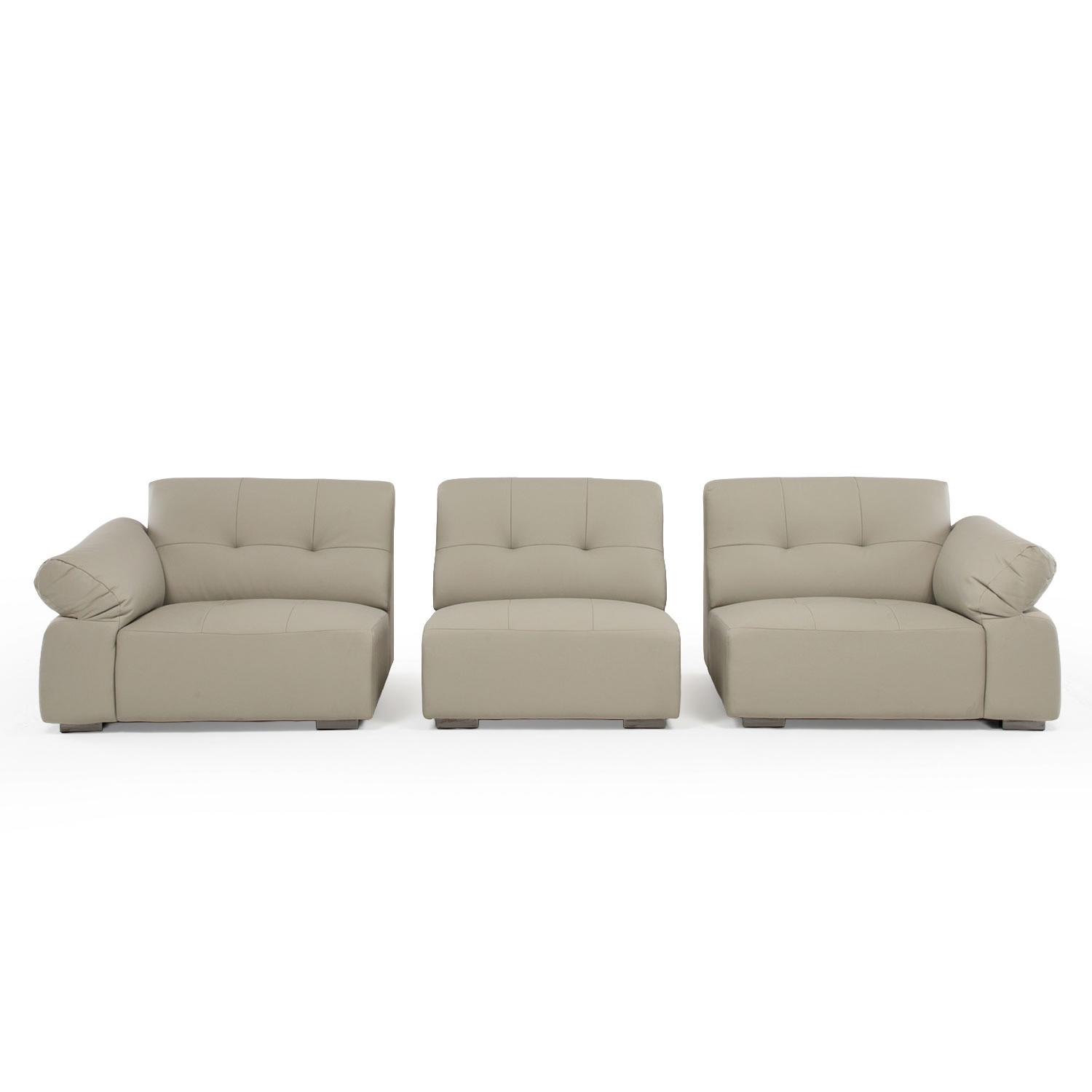 Sofá para Living 3 Módulos Génova Crema 5 Personas-4
