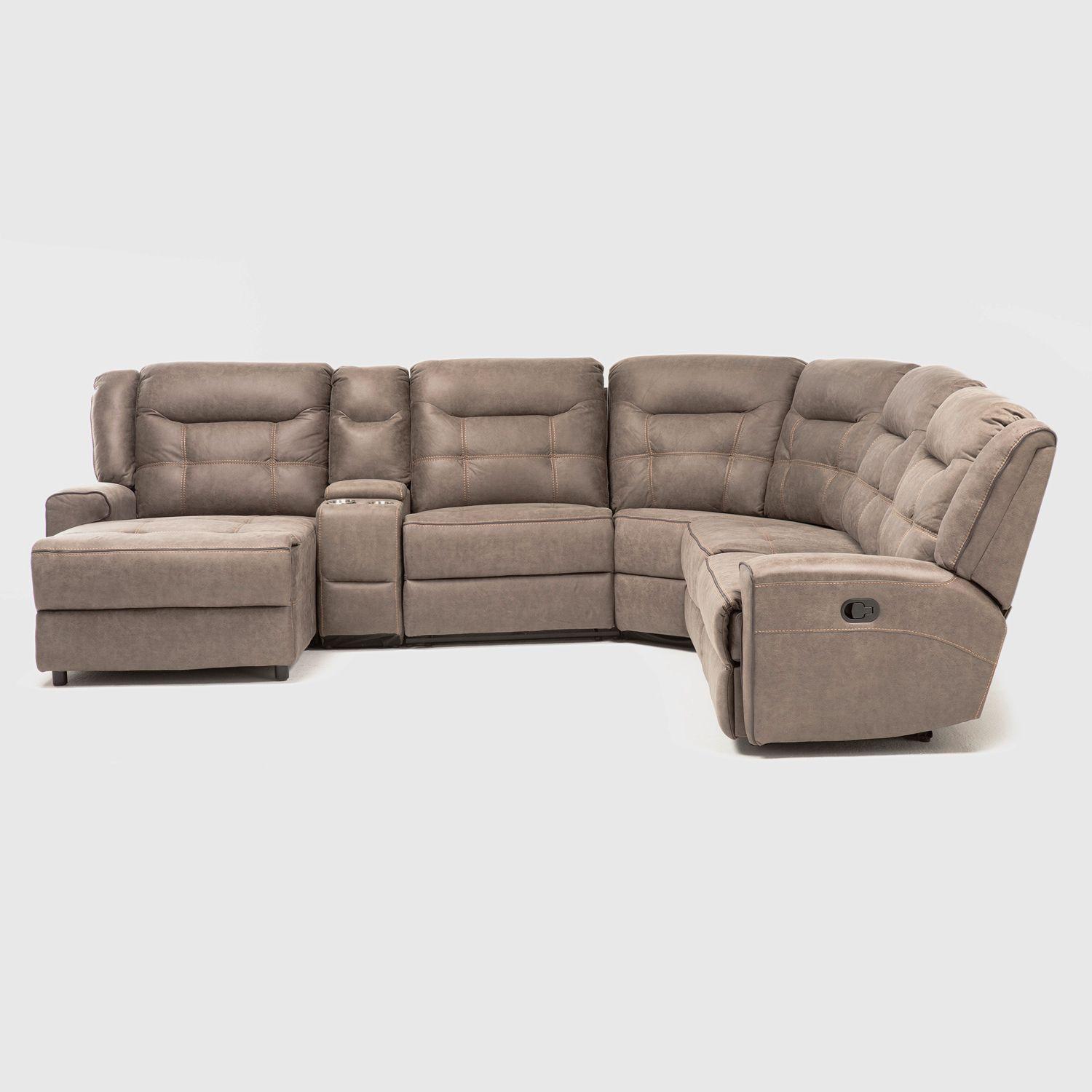 Sofa Seccional Reclinable 5 Cuerpos Chaise Izquierdo Grand Daniels 6015L		-5
