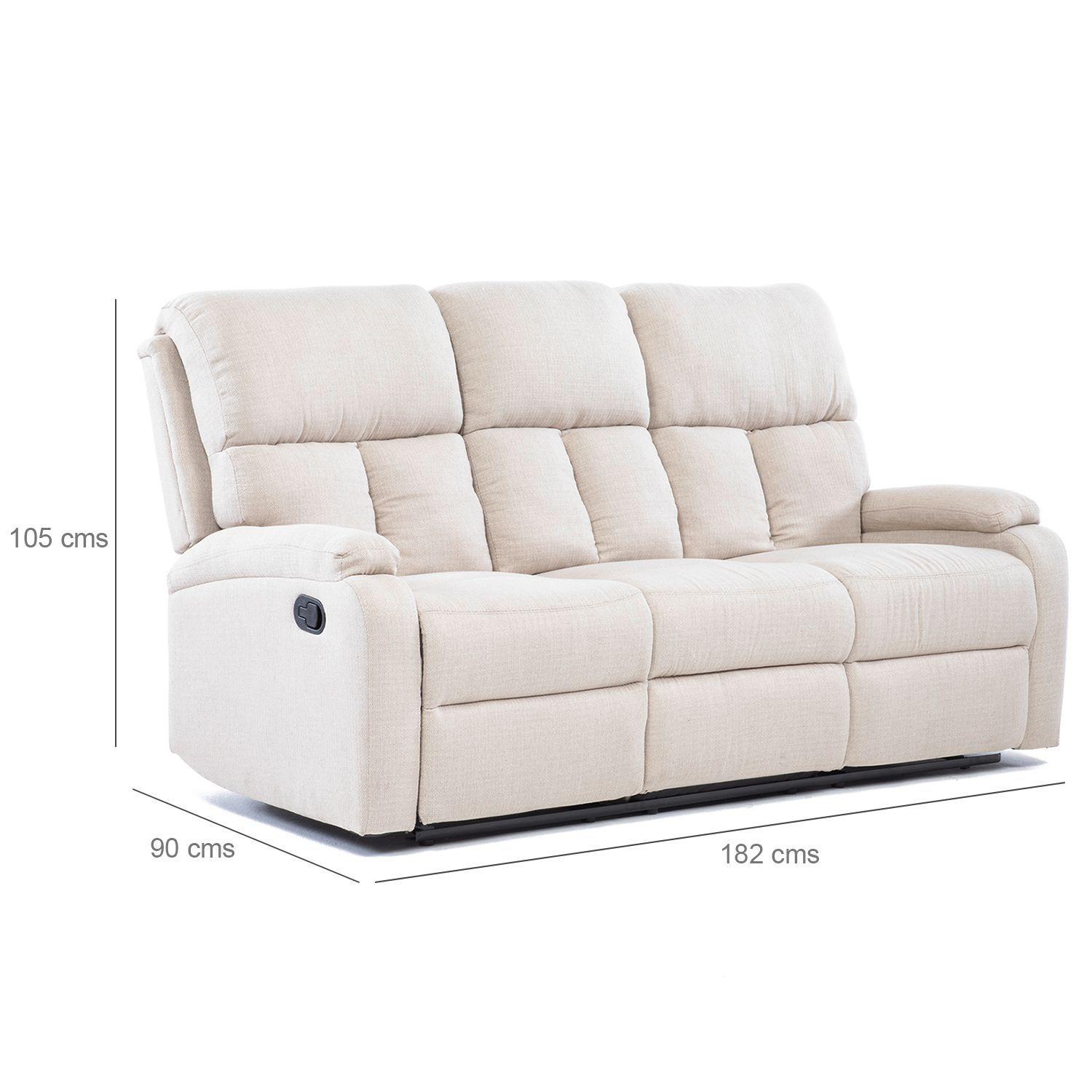 Sofá 3 Cuerpos Reclinable Moderno Matheus PK8071S-6