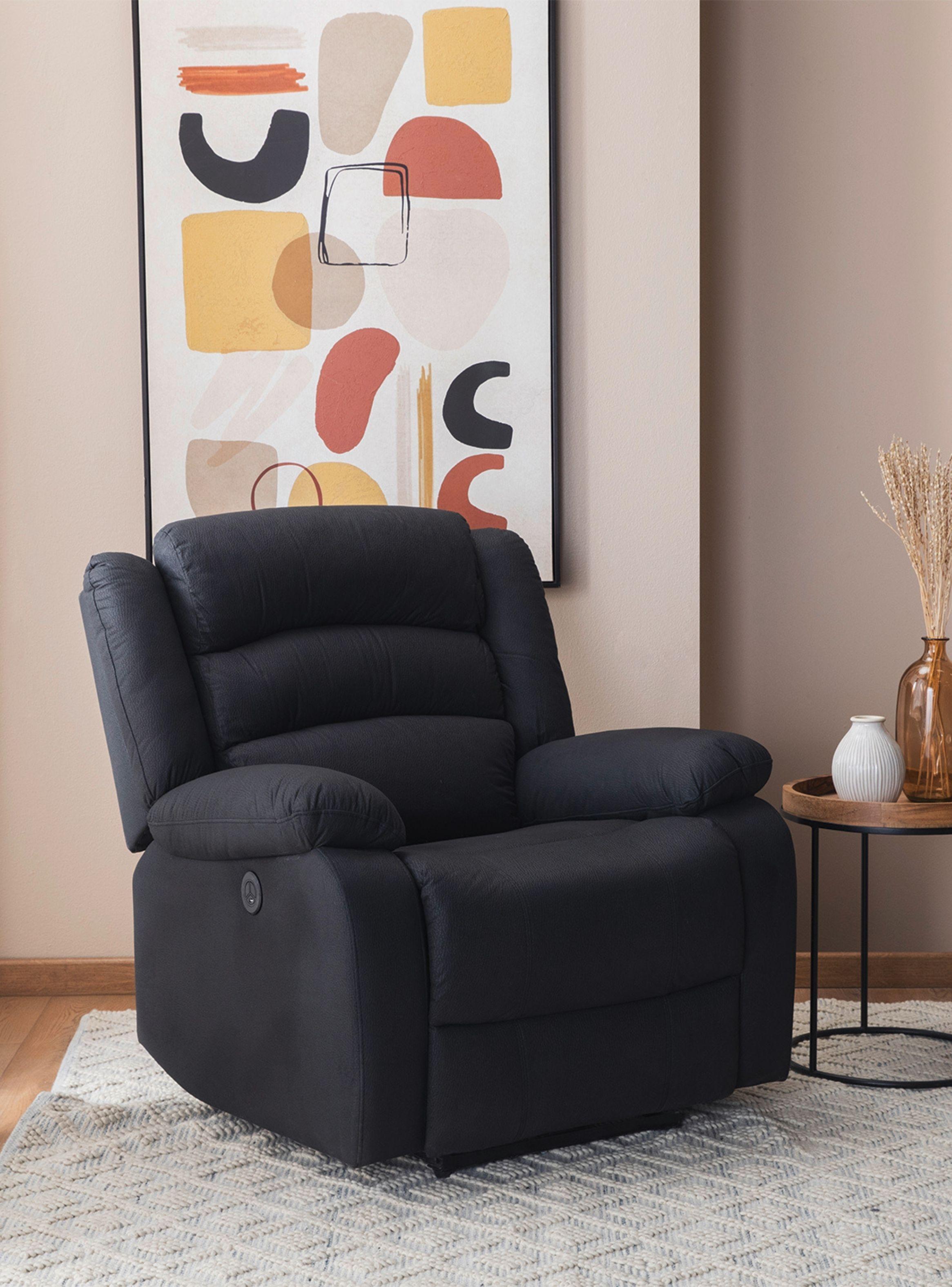Berger Reclinable Eléctrico Moderno Gris New Praga 8041RFFPW-0