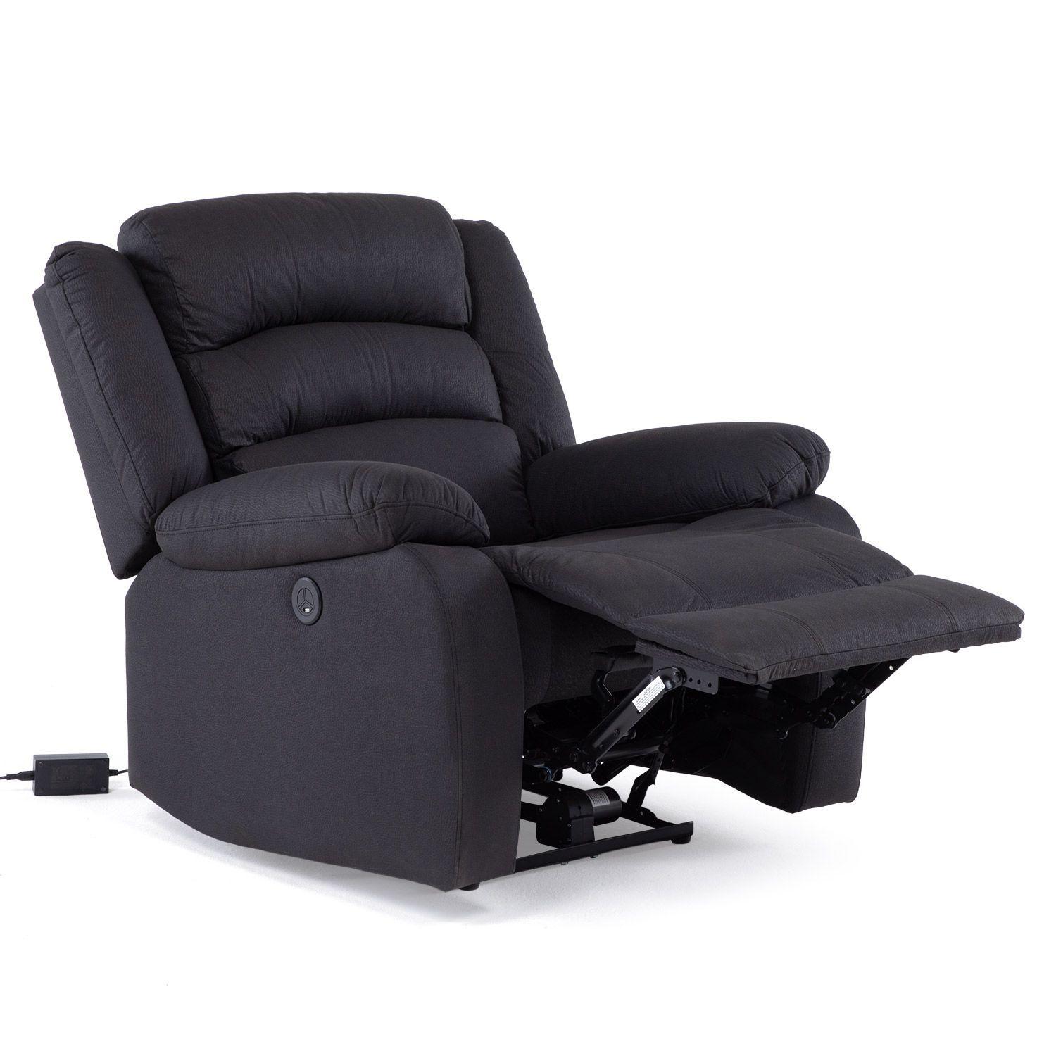 Berger Reclinable Eléctrico Moderno Gris New Praga 8041RFFPW-3