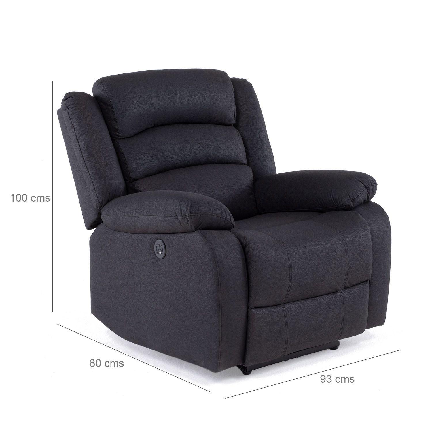 Berger Reclinable Eléctrico Moderno Gris New Praga 8041RFFPW-4