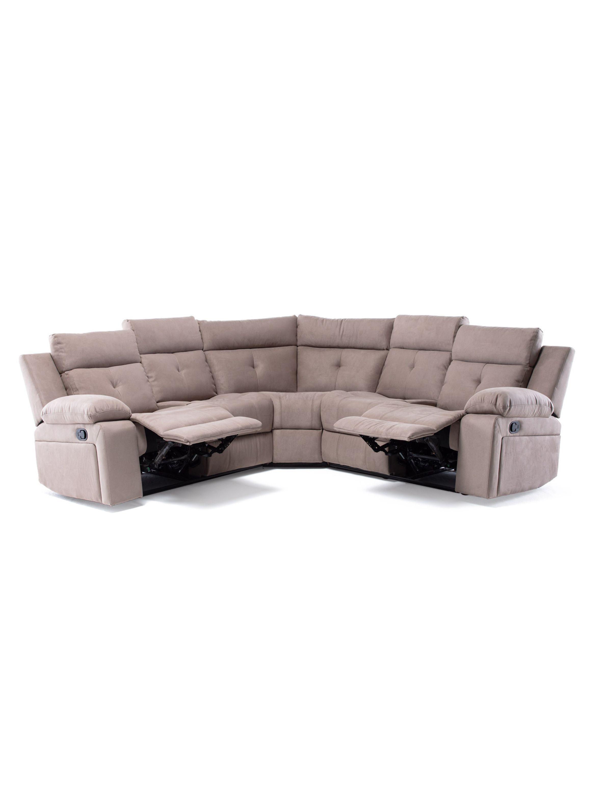 Sofá Seccional Reclinable Moderno Living Arizona Beige 8081KH-2