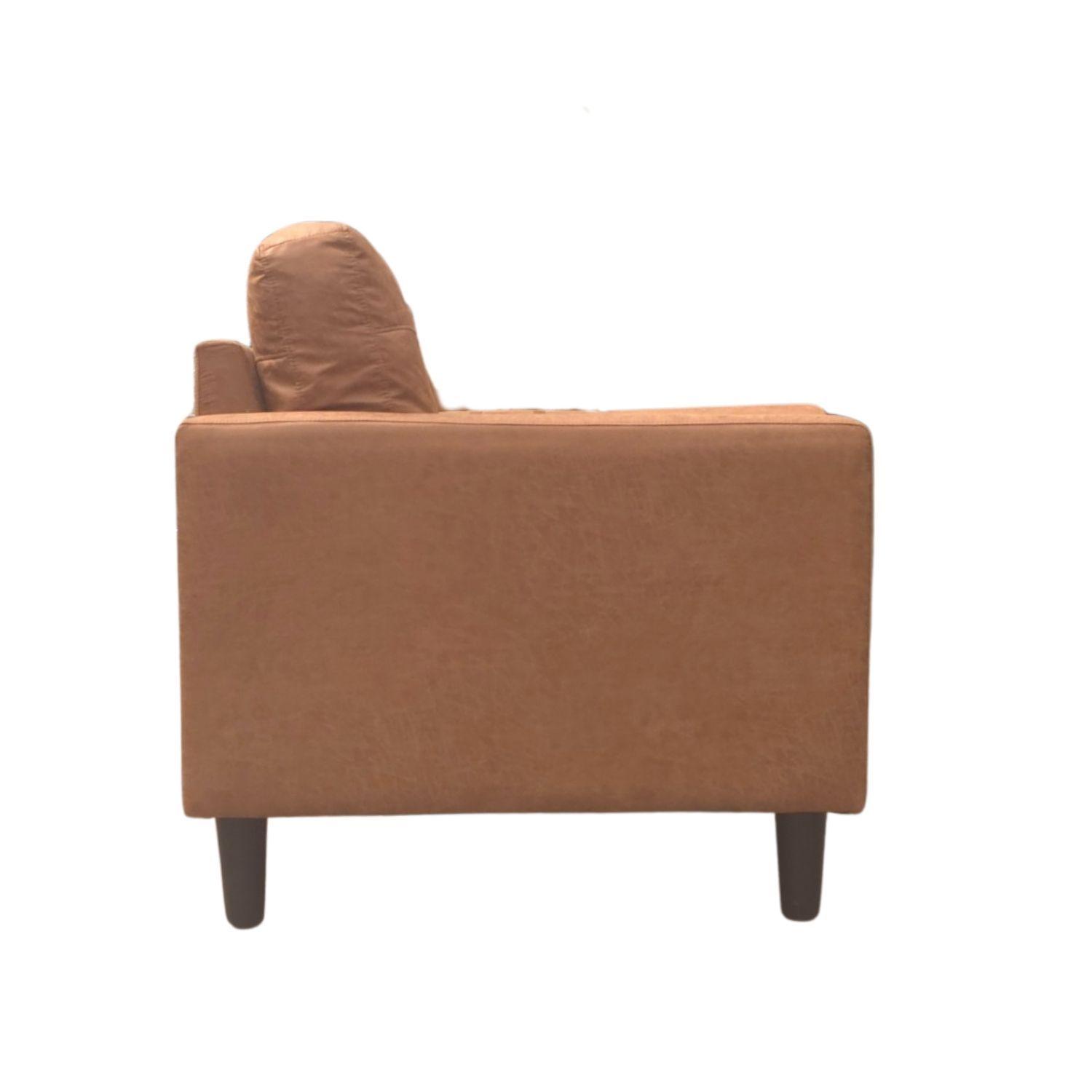 Sofá 2 Cuerpos Lousiana Vintage Cuero viejo Café JG8002L-2