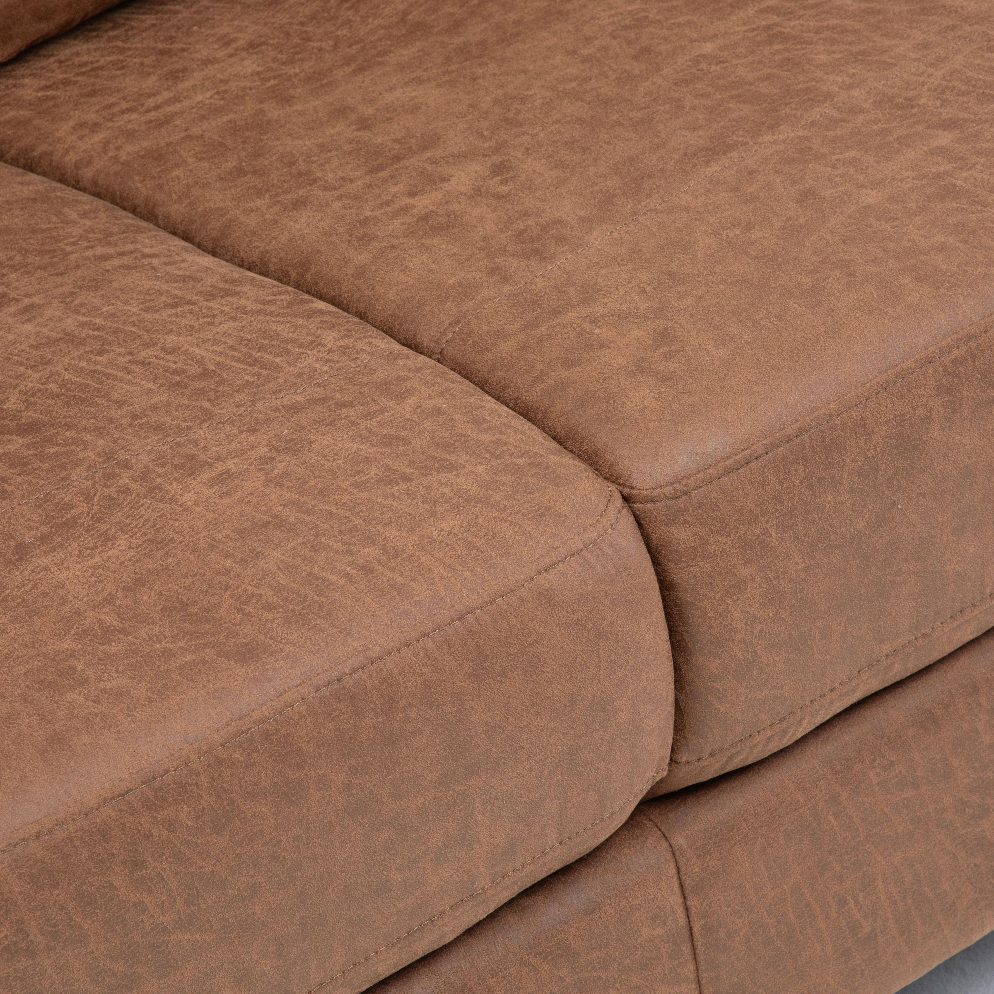 Sofá 2 Cuerpos Lousiana Vintage Cuero viejo Café JG8002L-7