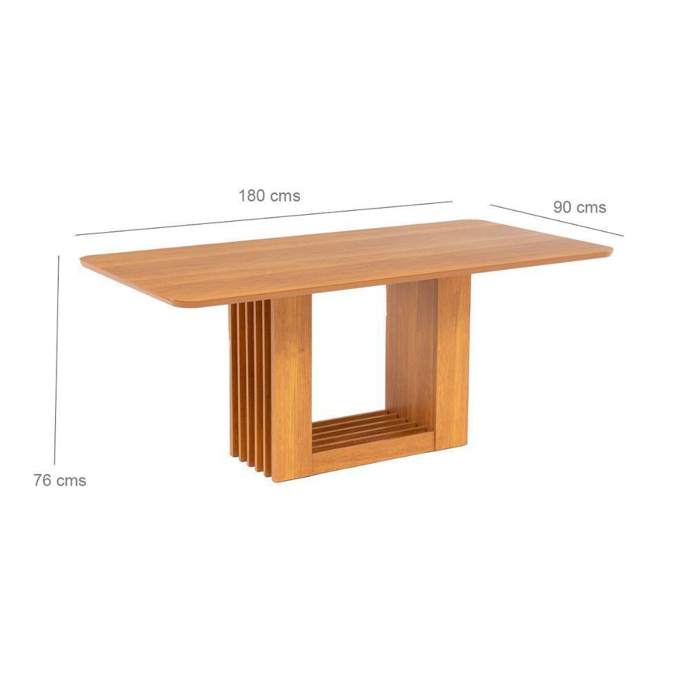 Juego De Comedor Elegante Madera Rectangular 8 Sillas Ariela-8