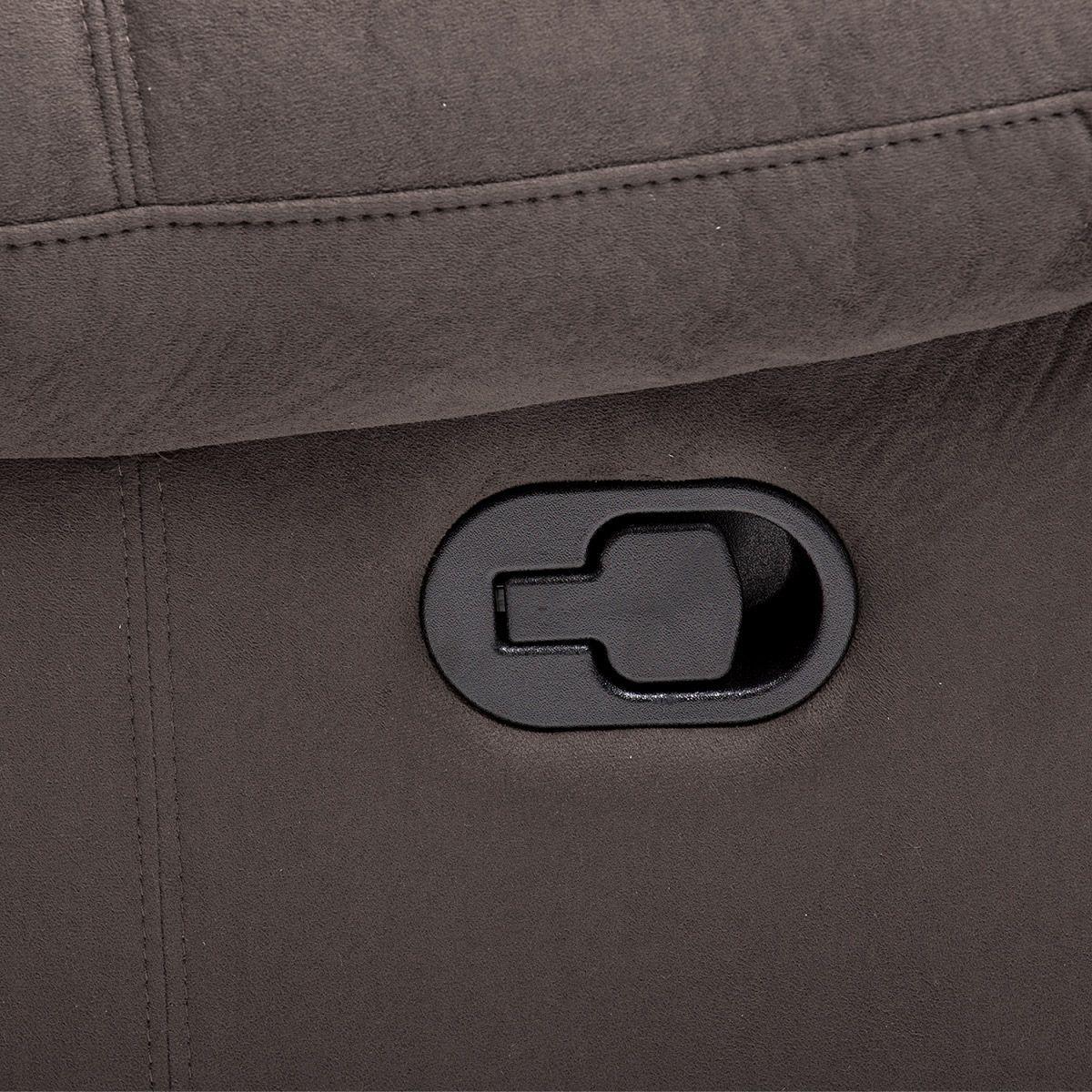  Berger Reclinable Moderno Martell Terciopelo Gris 98060RGR-5