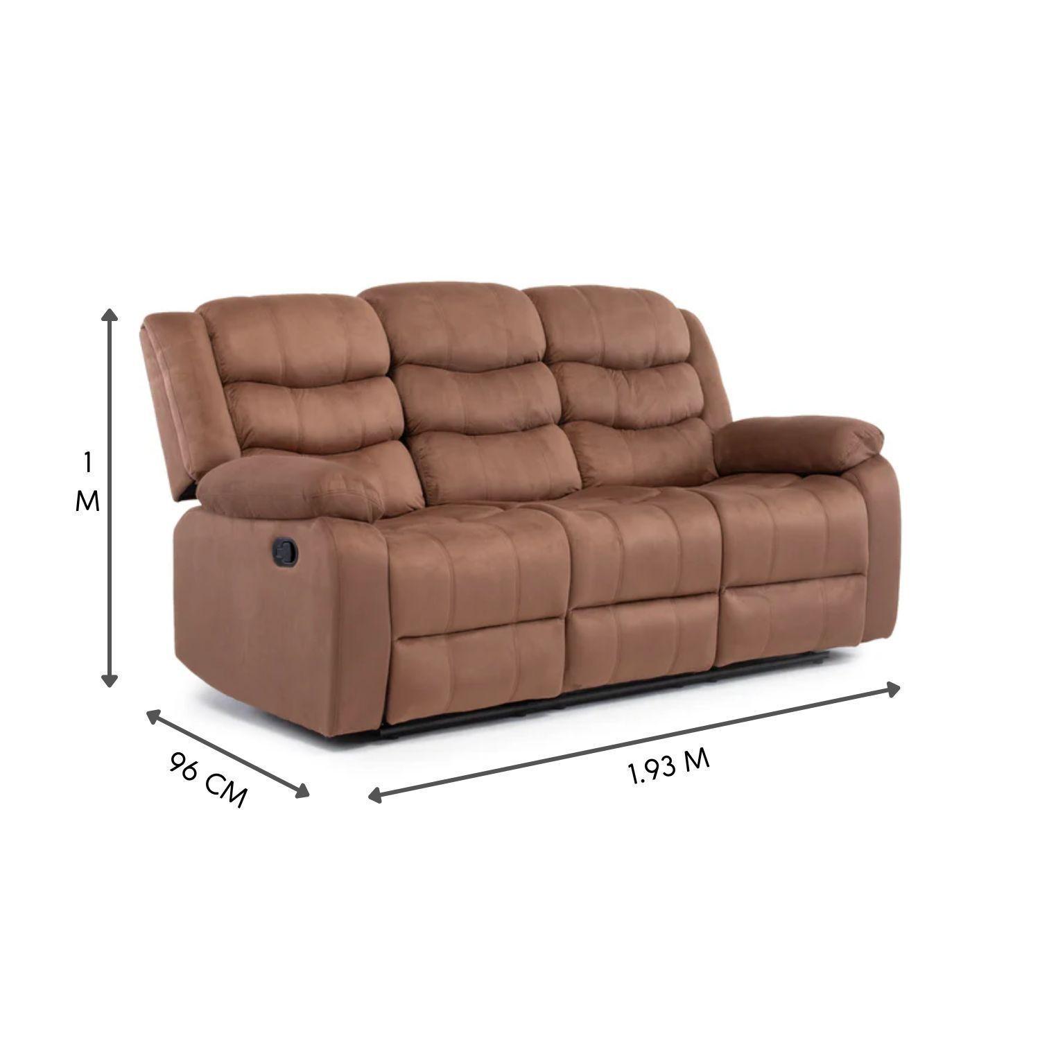 Sofá Reclinable 3 Cuerpos Norman Terciopelo Elephant Daniels 2011s-3