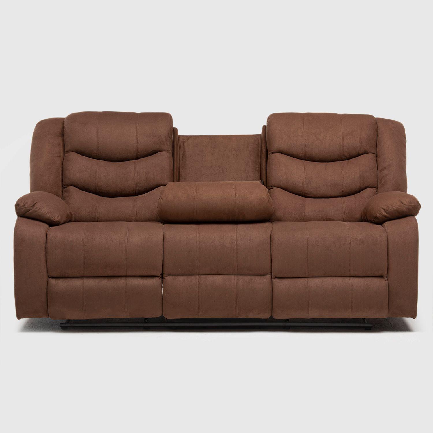 Sofá Reclinable 3 Cuerpos Norman Terciopelo Elephant Daniels 2011s-4
