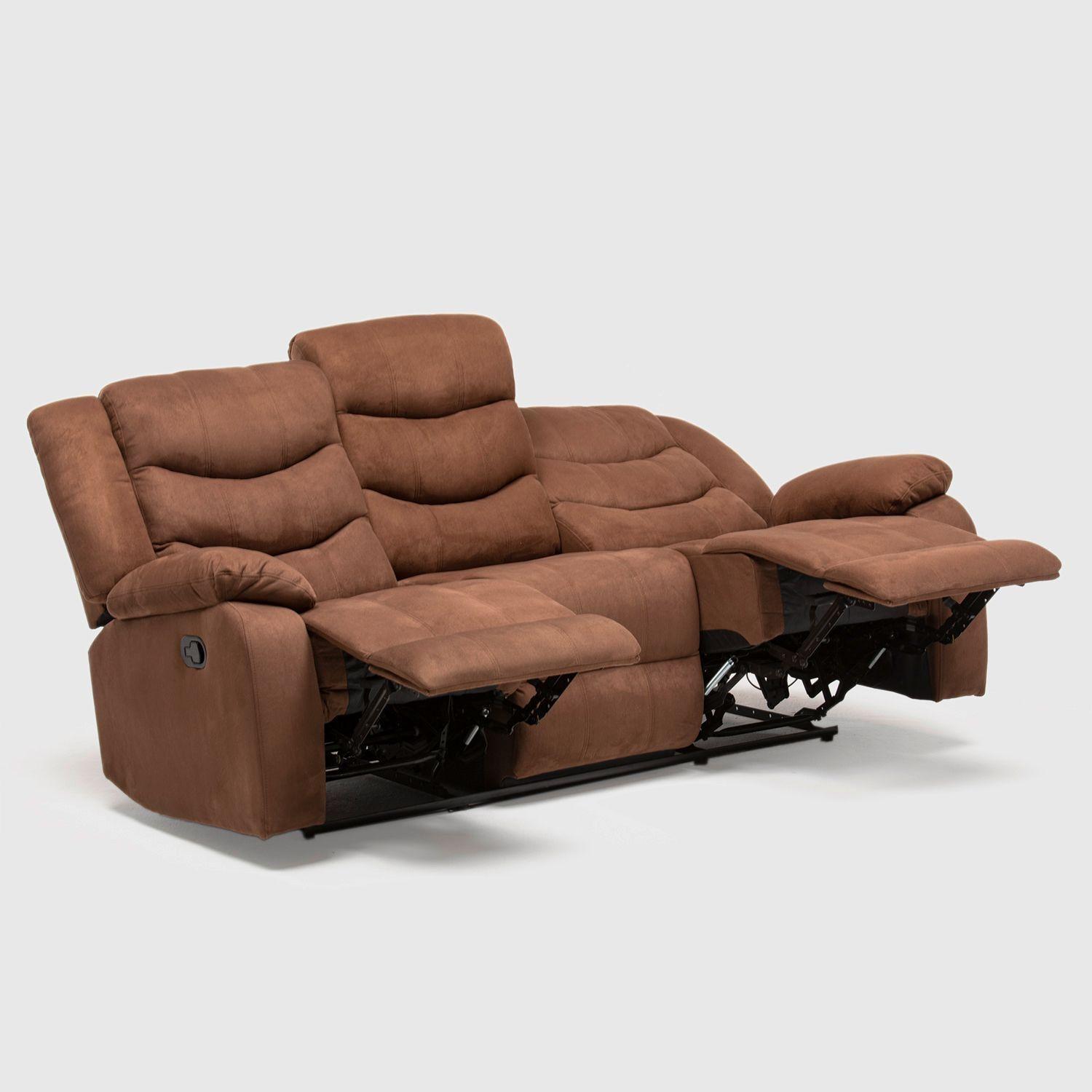 Sofá Reclinable 3 Cuerpos Norman Terciopelo Elephant Daniels 2011s-4