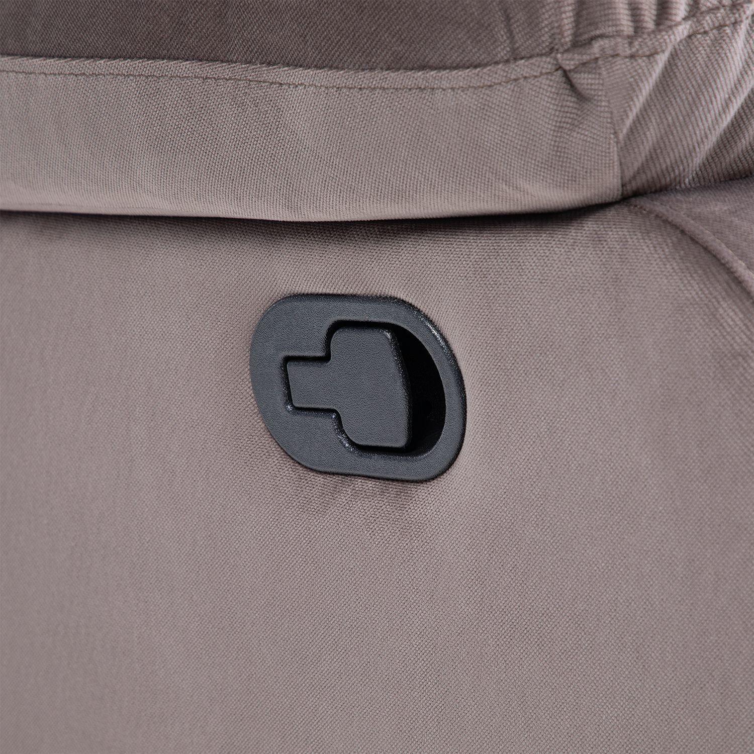Sofá 2 Cuerpos Reclinable Moderno Café New Martell-6