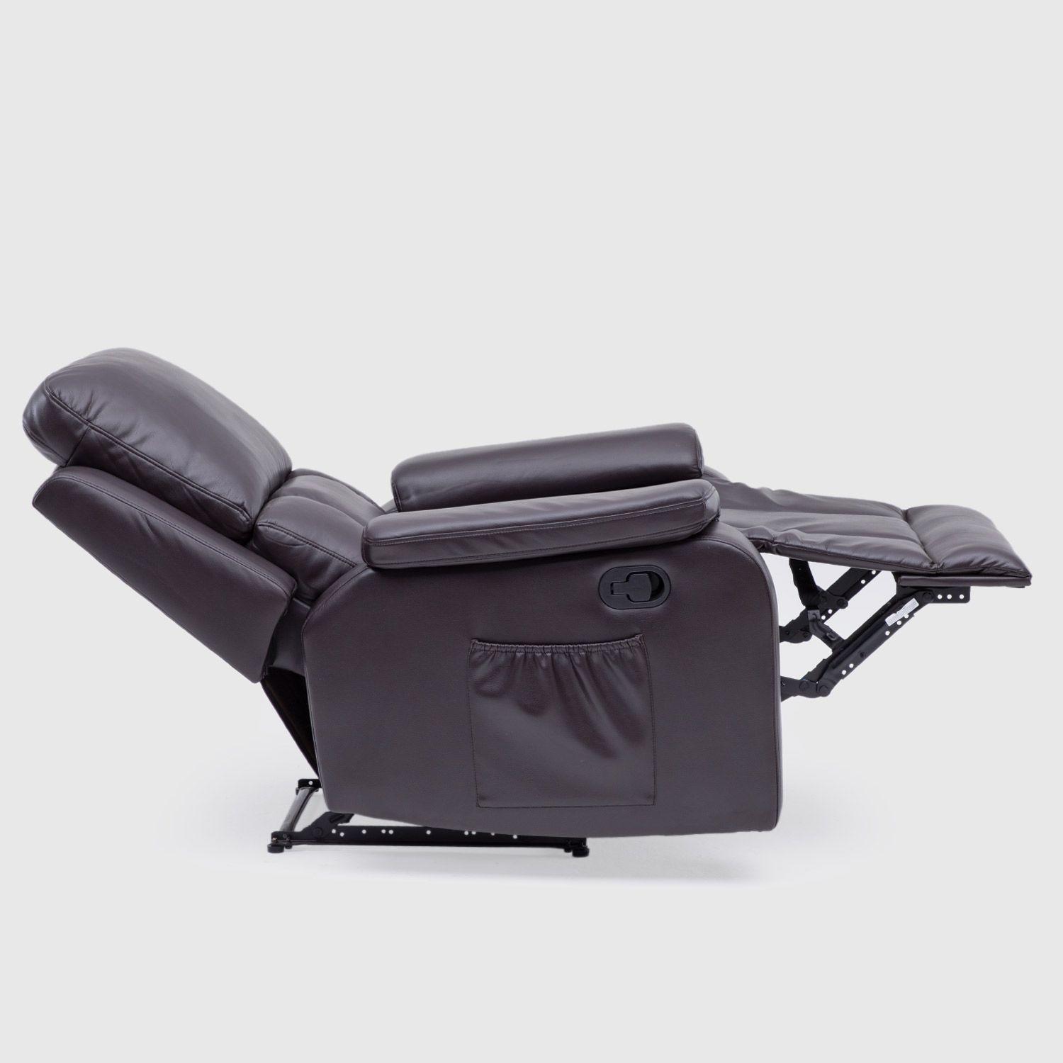 Berger Reclinable Vibromasaje + Control Café Madrid 8094RMBR-5