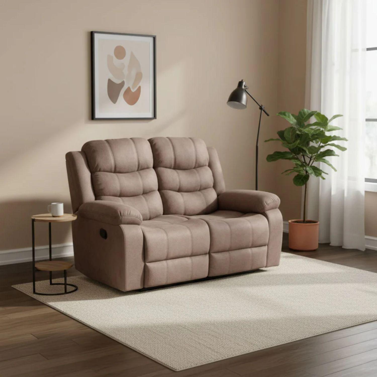 Living Reclinable Sofá 3 Cuerpos + 1 Sofá 2 Cuerpos  Norman SET2011LF2-2