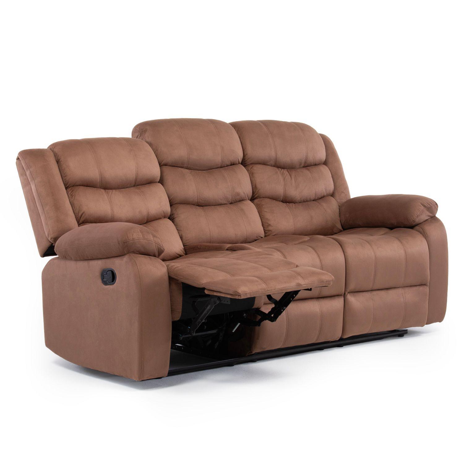 Living Reclinable Sofá 3 Cuerpos + 1 Sofá 2 Cuerpos  Norman SET2011LF2-3