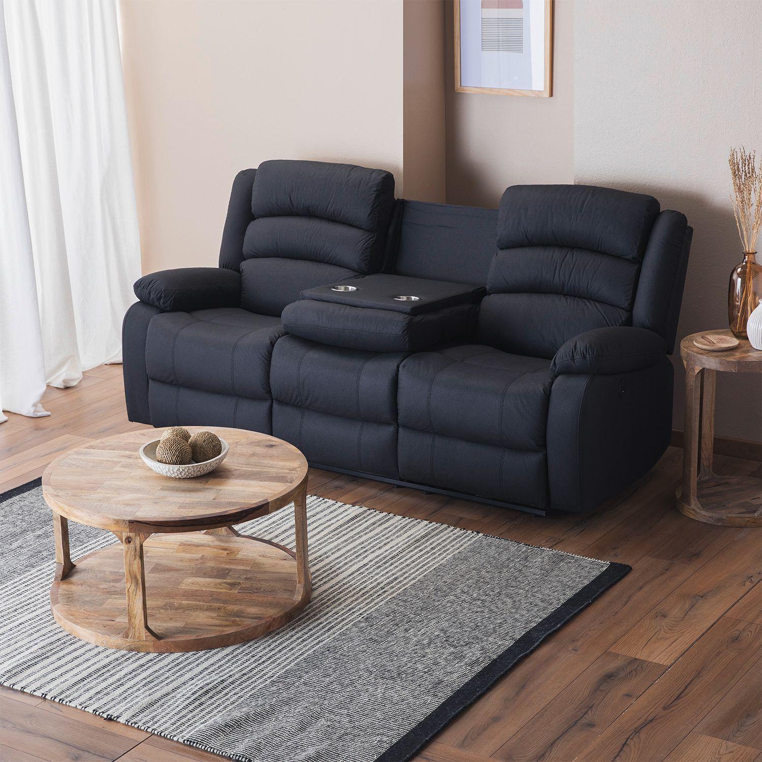Living Reclinable Eléctrico Sofá 3 Cuerpos +2 Bergers 8041FFPW-7