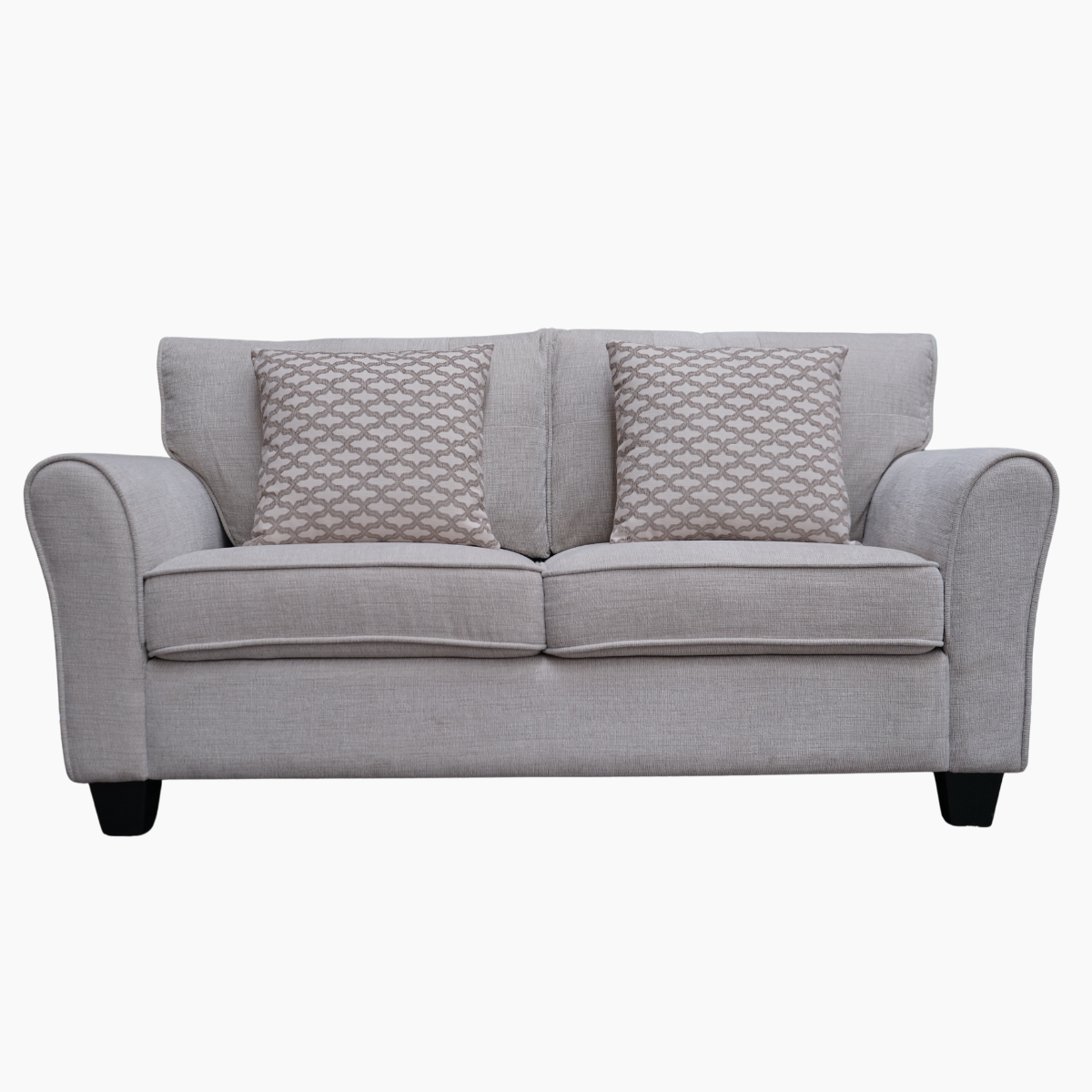 Juego de Sofá Moderno Elegante Charlotte Gris 2 + 1 + 1-1