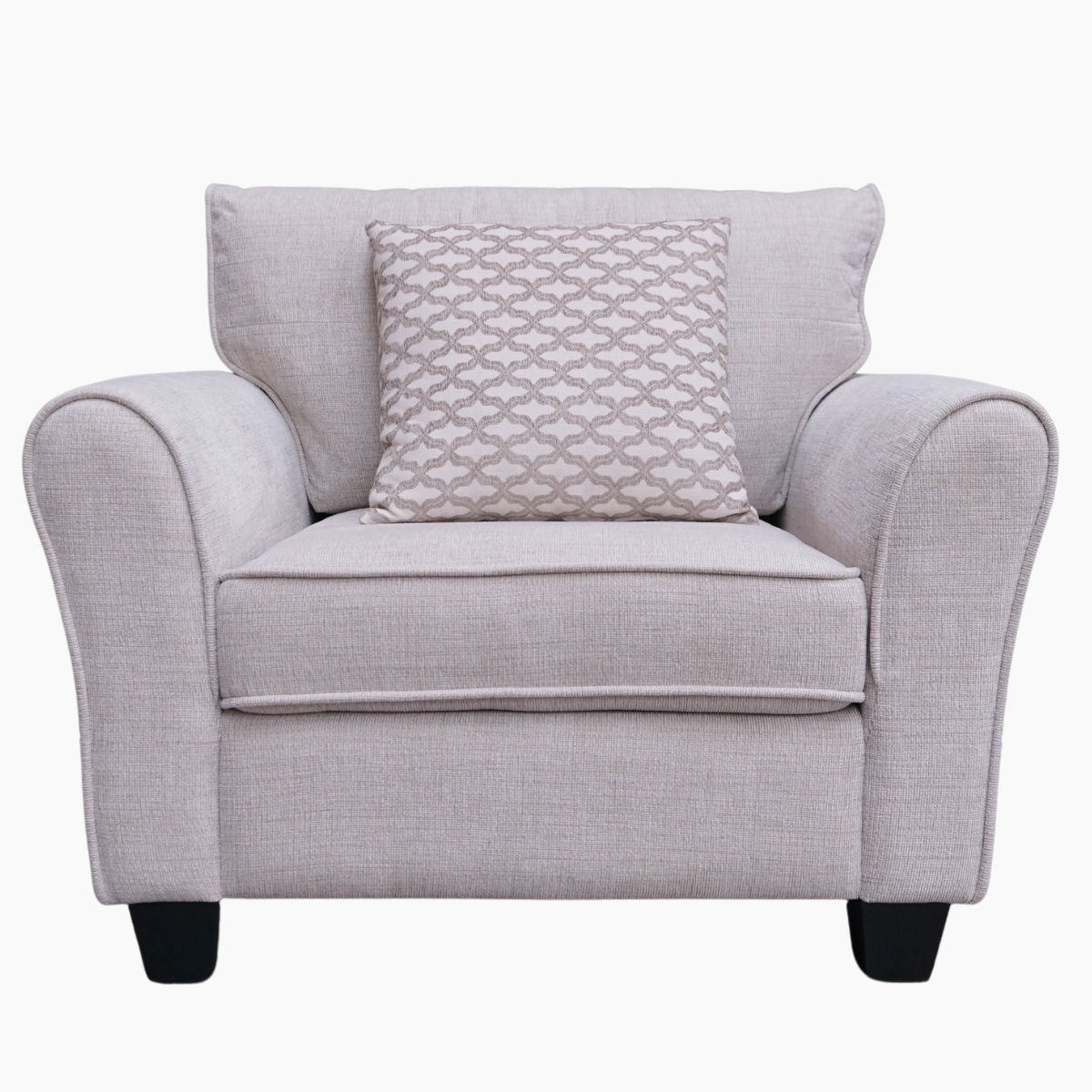 Juego de Sofá Moderno Elegante Charlotte Gris 2 + 1 + 1-4