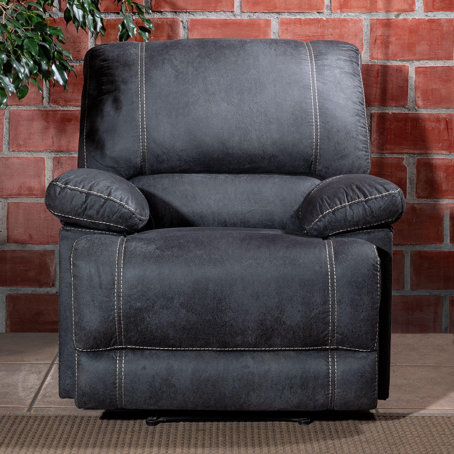 Berger Reclinable Moderno Castle Gris 98023GR-2