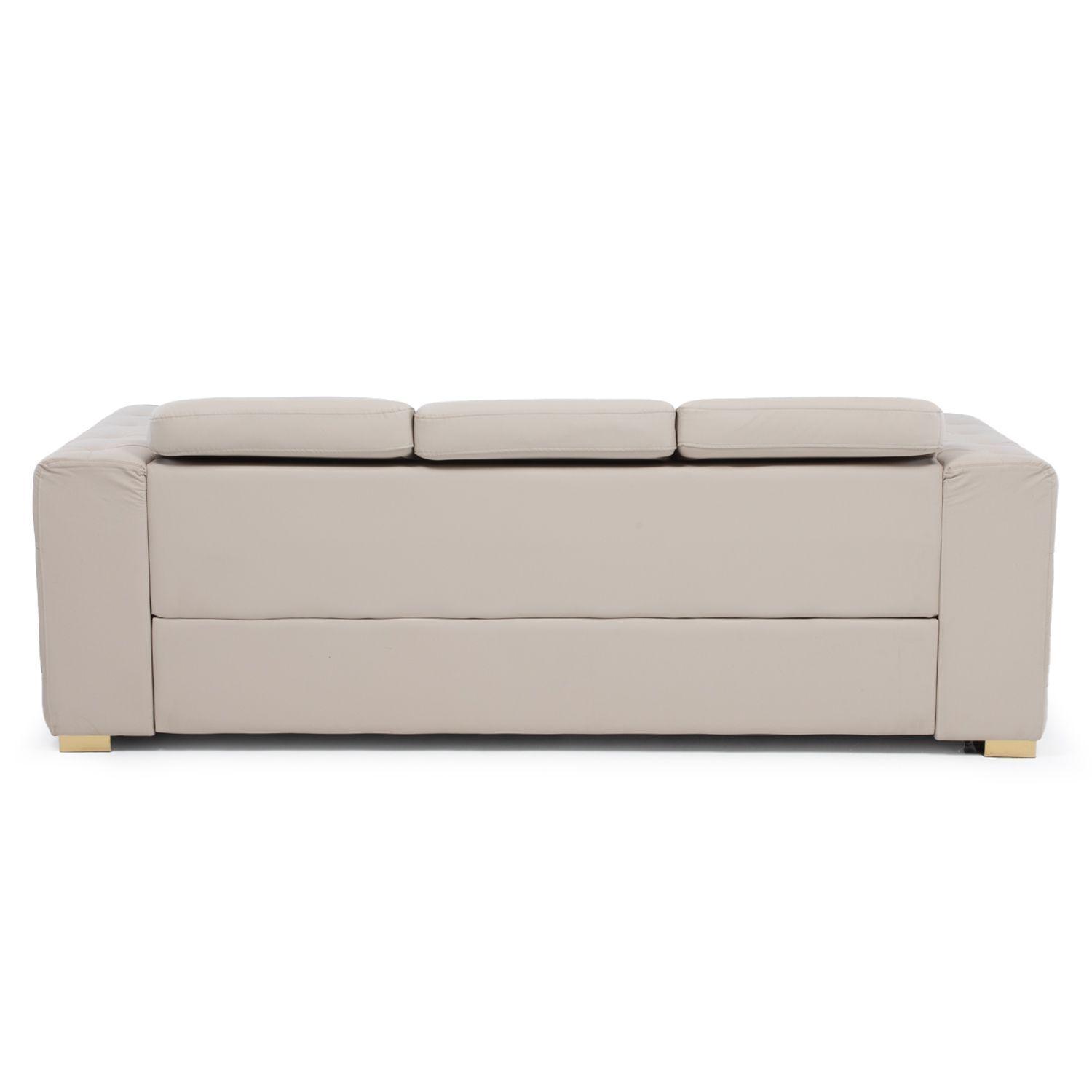 Sofá Elegante 3 Cuerpo Moderno Beige Palermo-4