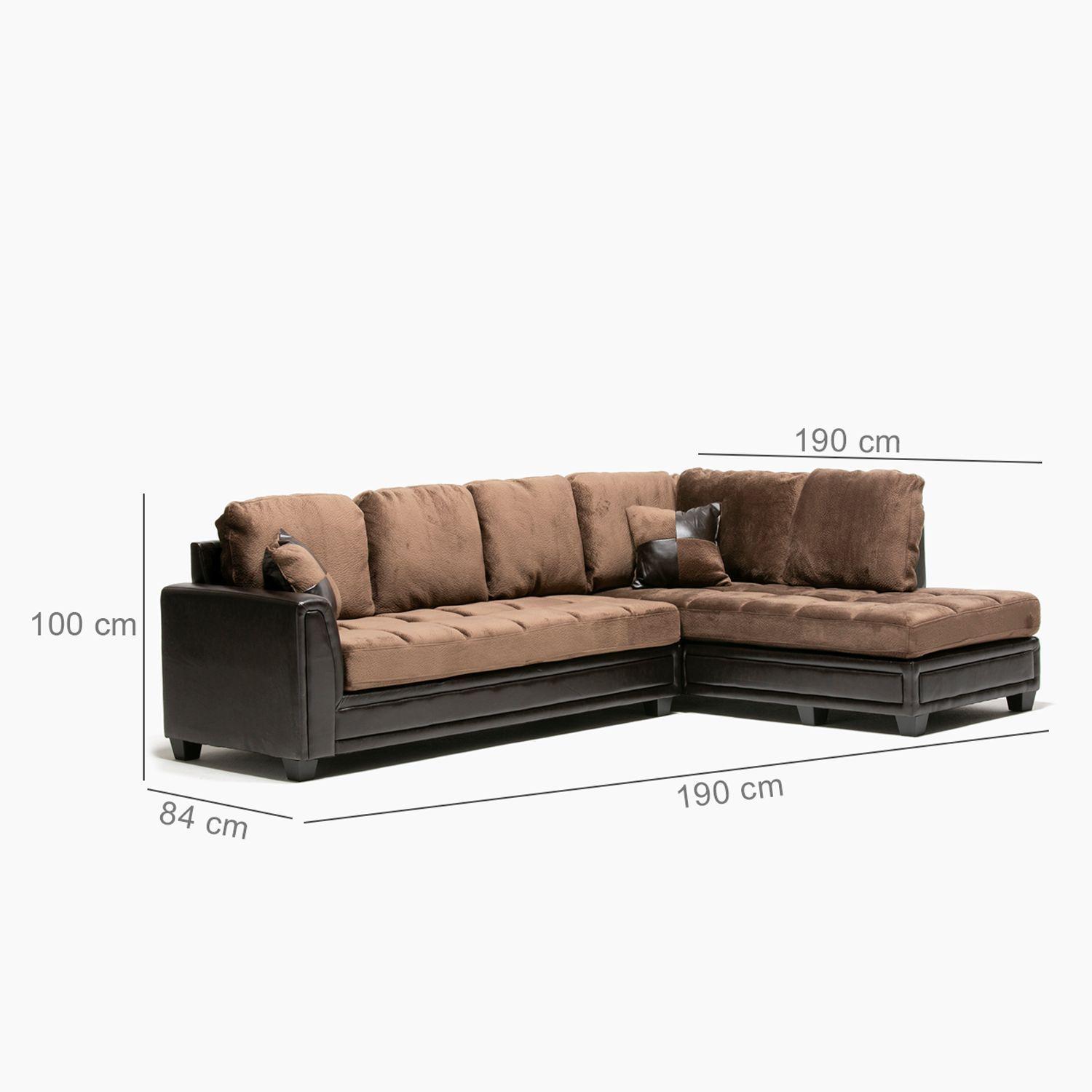 Sofa Seccional Nevada Derecho Daniels 5000MOKA-2