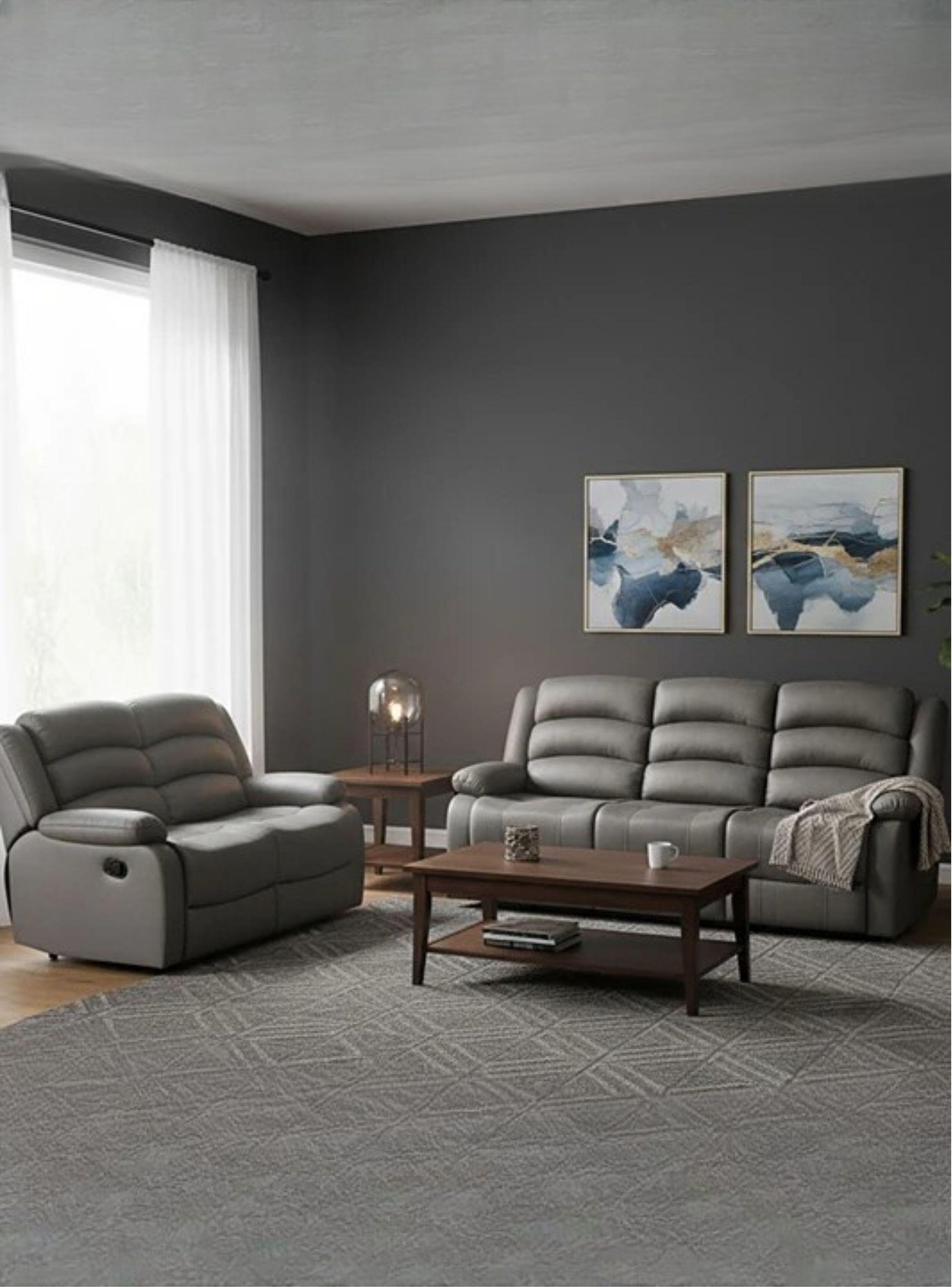  Living Reclinable 1 Sofá 3 Cuerpos + 1 Sofá 2 Cuerpos New Praga -0