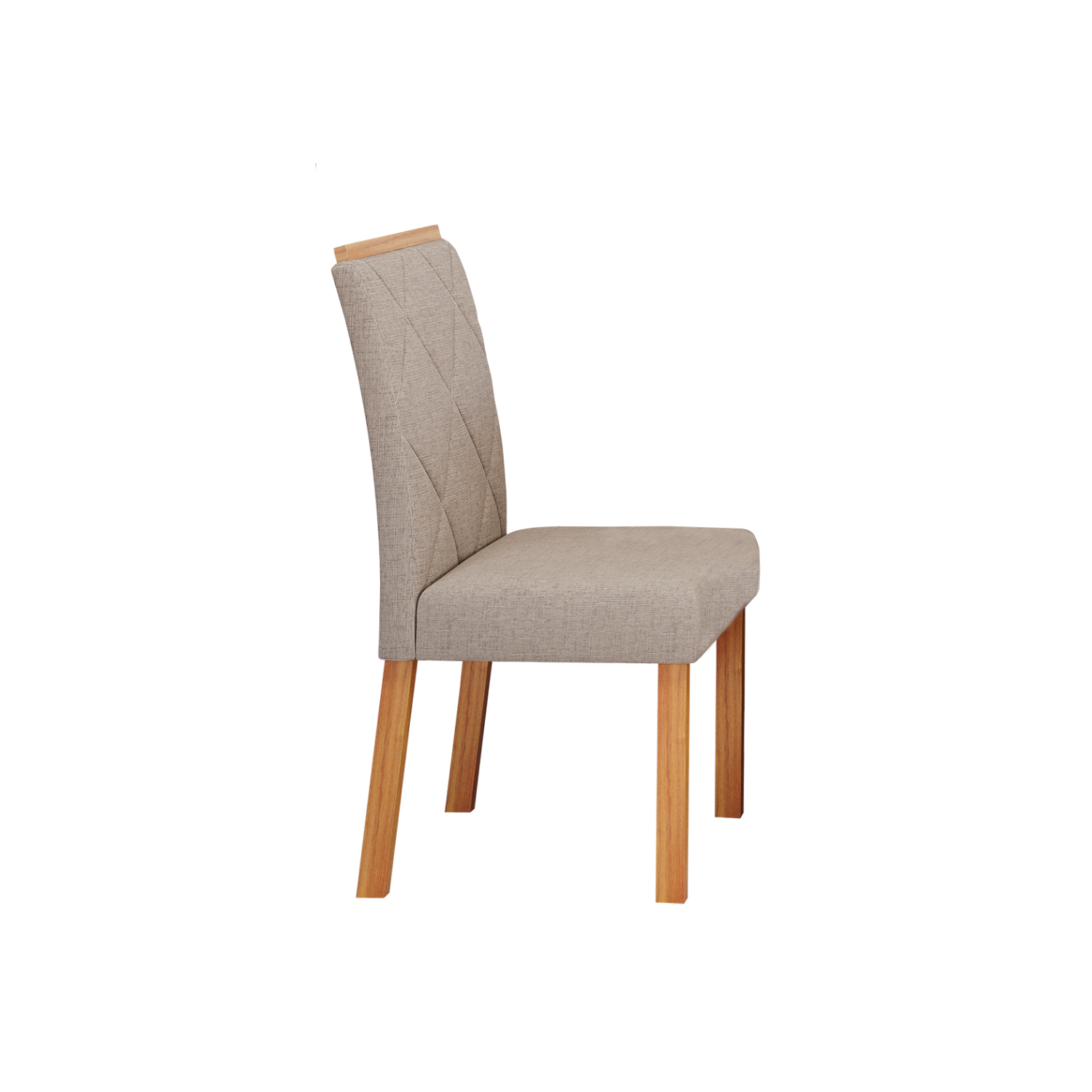 Juego de Comedor Elegante Madera Estela Rectangular 4 sillas-2