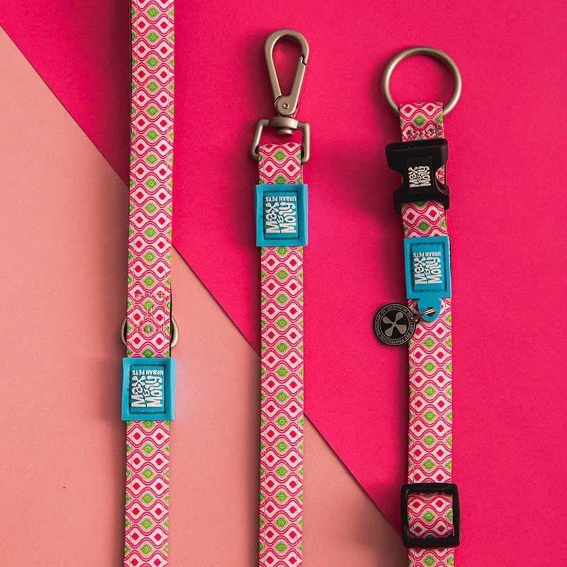 Collar Perro Max and Molly con Smart ID Retro Pink-3