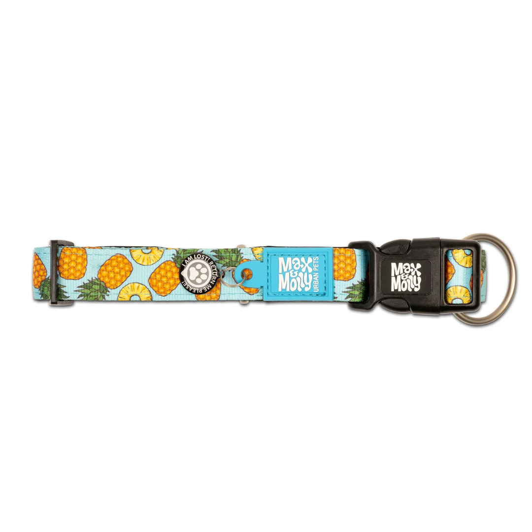 Collar Perro Max and Molly con Smart ID Sweet Pineapple-2