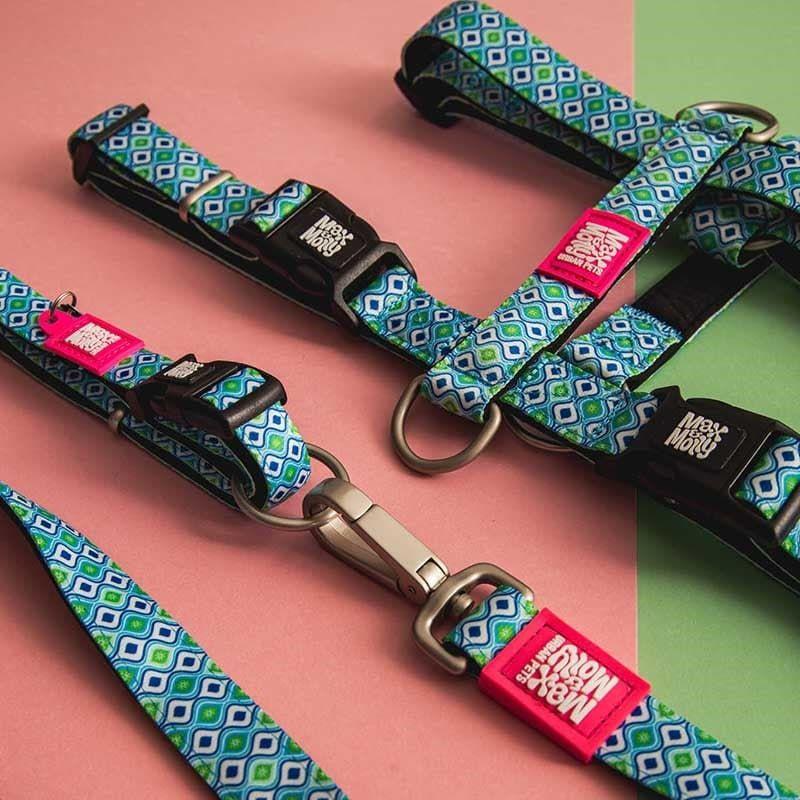 Collar Perro Max and Molly con Smart ID Retro Blue-3