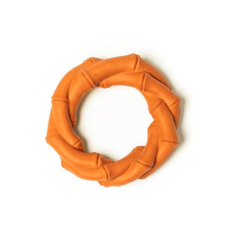 Juguete para Perros Anillo de Goma Naranjo 14x14cm-0