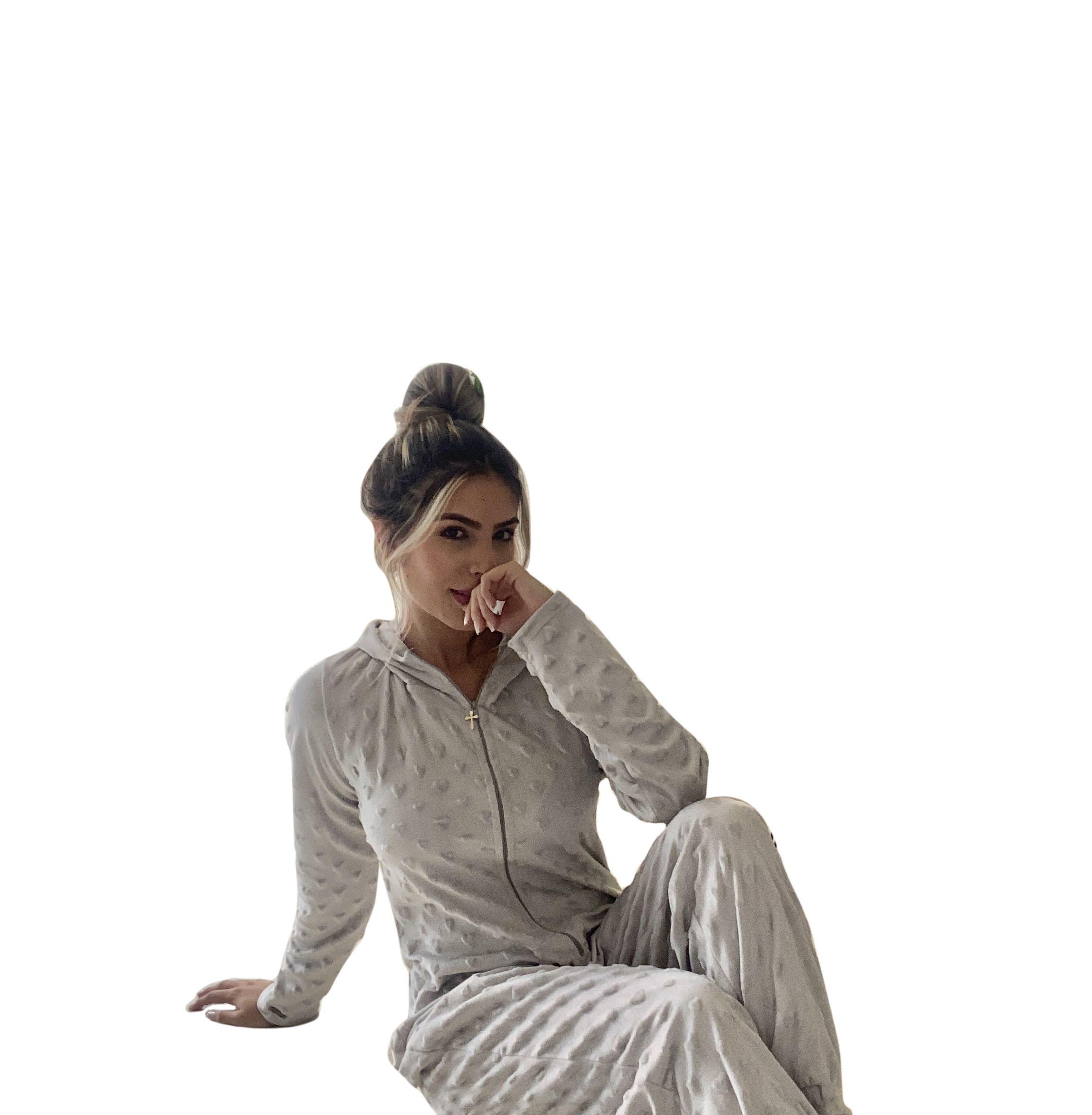 Pijama Invierno Adriana Arango Enterizo Gris-1