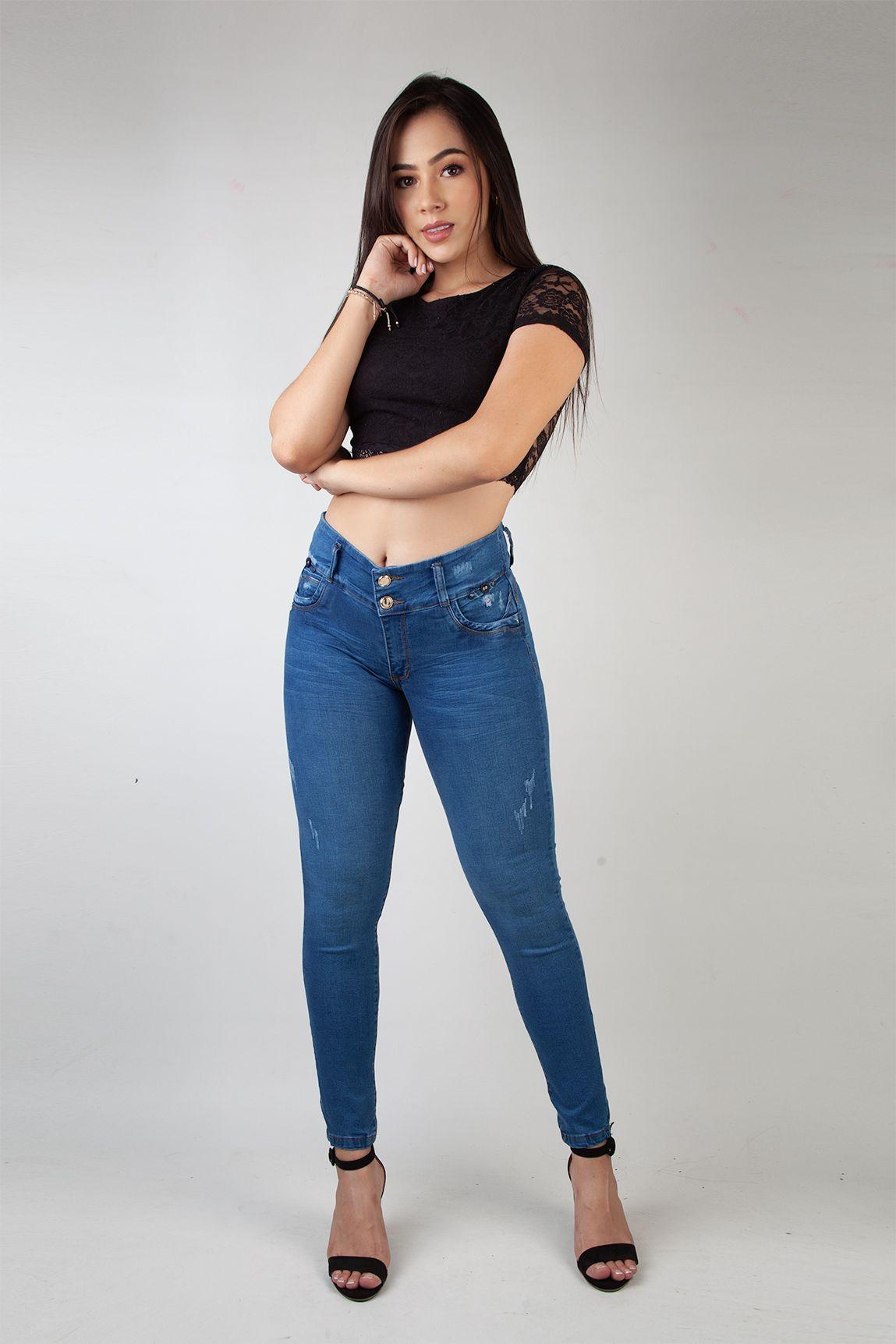JEANS DAMA AZUL SHADDAY 3376 T/8-1